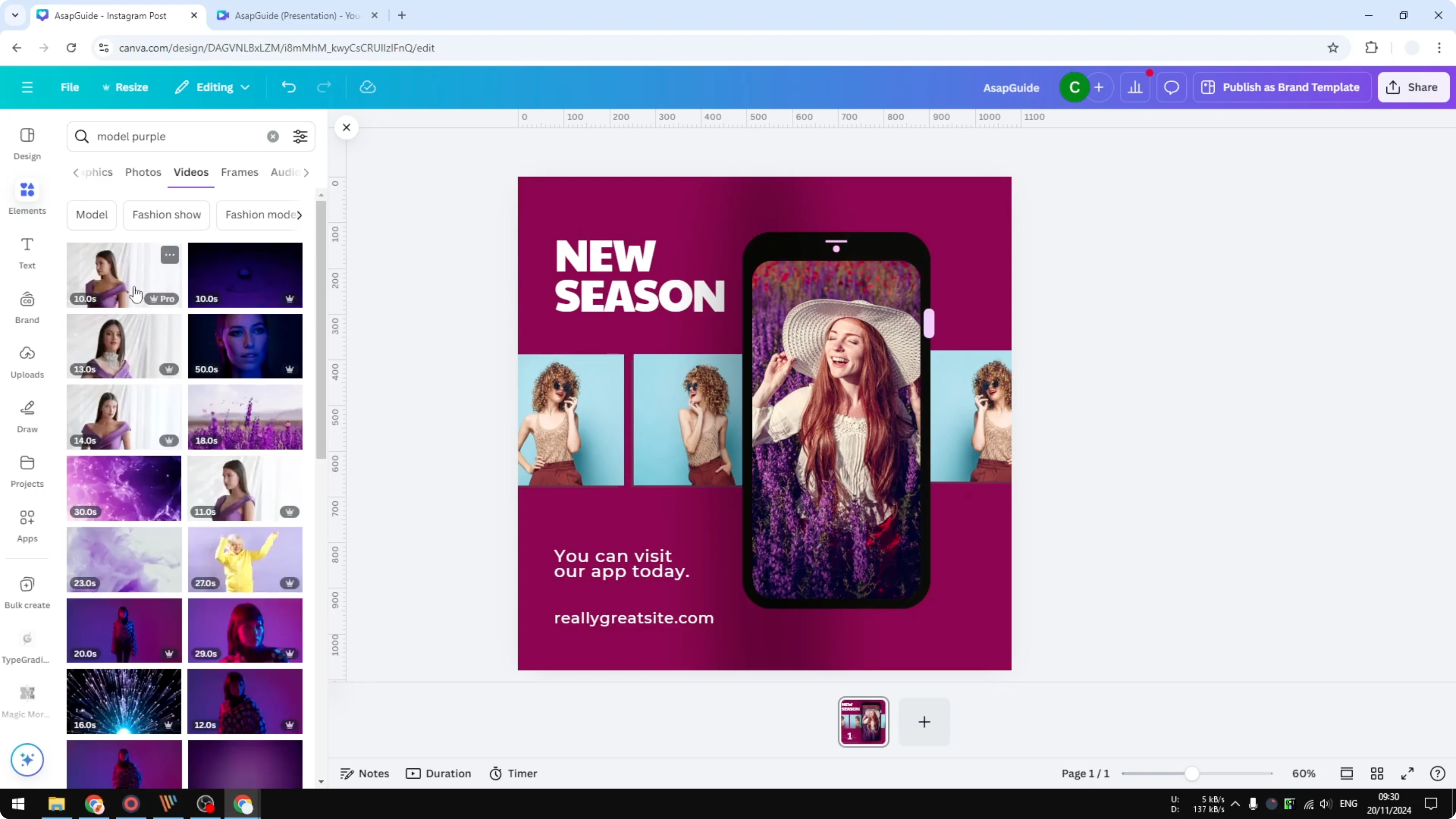 Screenshot from How to Resize Elements in Canva Without Adjusting Aspect Ratio at 98s