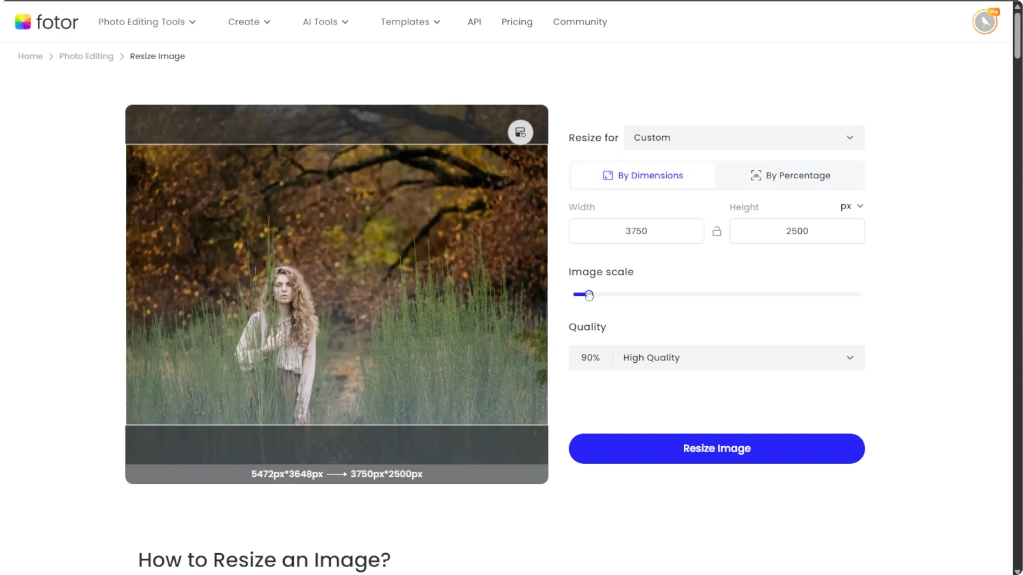 Screenshot from How to Increase Image Size and Resolution Without Losing Quality Using AI? at 112s