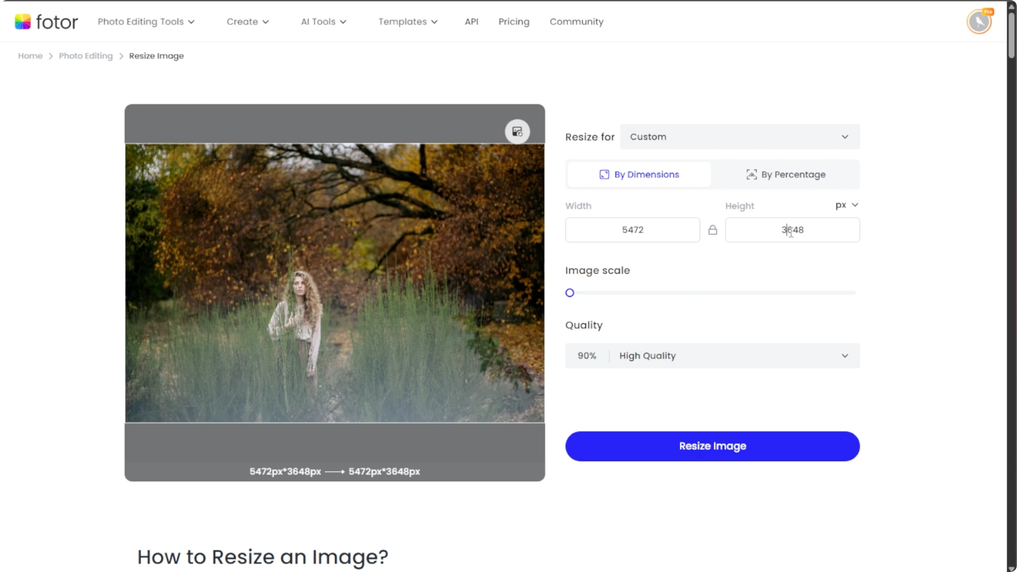 Screenshot from How to Increase Image Size and Resolution Without Losing Quality Using AI? at 77s