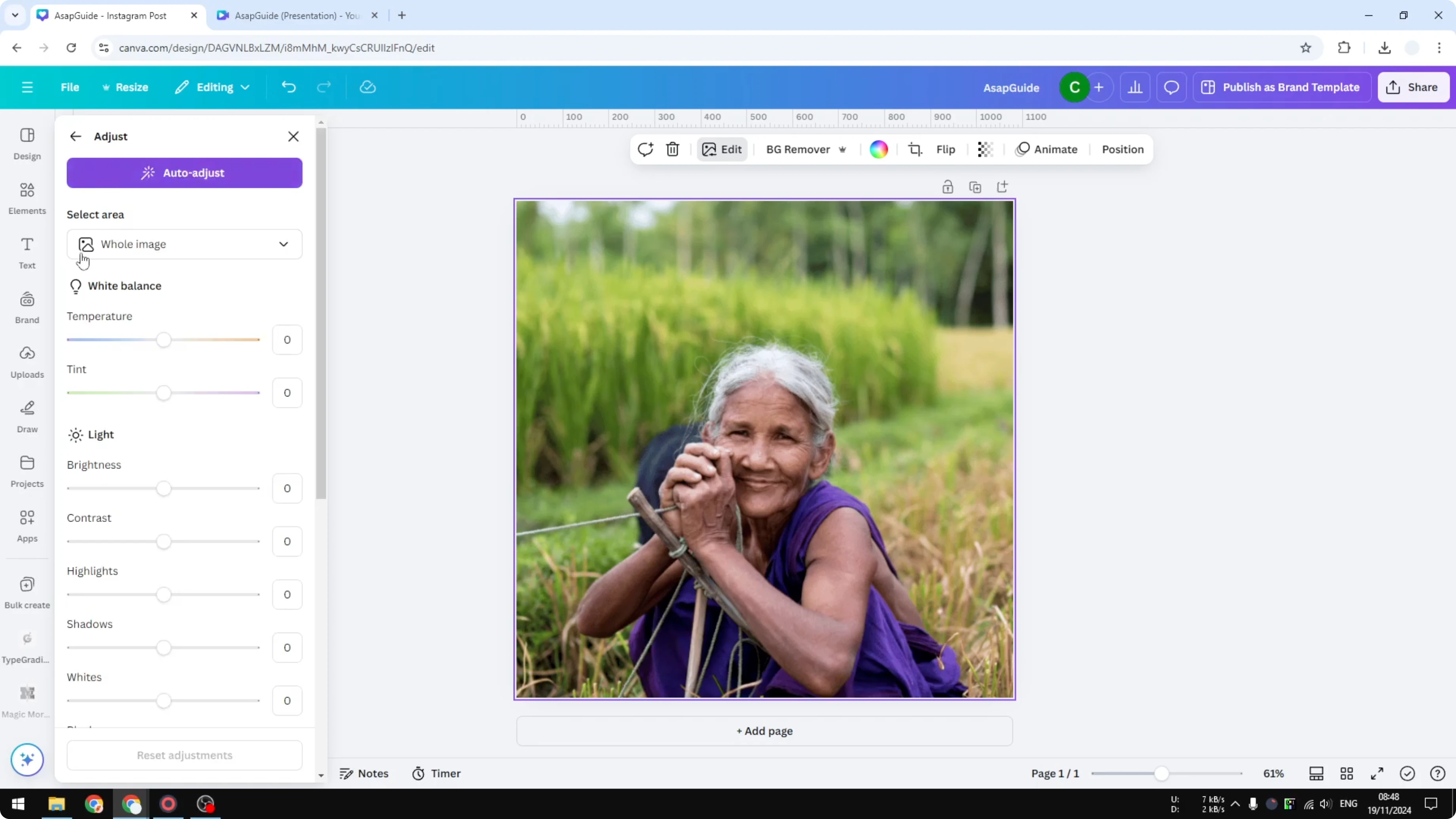 Screenshot from How to Create a Retro Film Effect in Canva at 109s