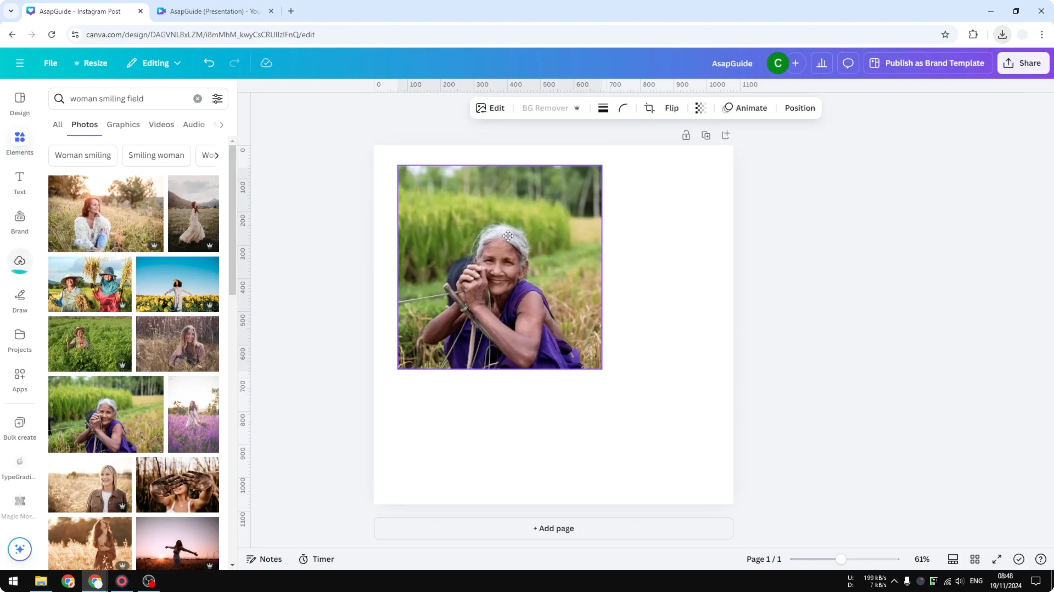 Screenshot from How to Create a Retro Film Effect in Canva at 90s