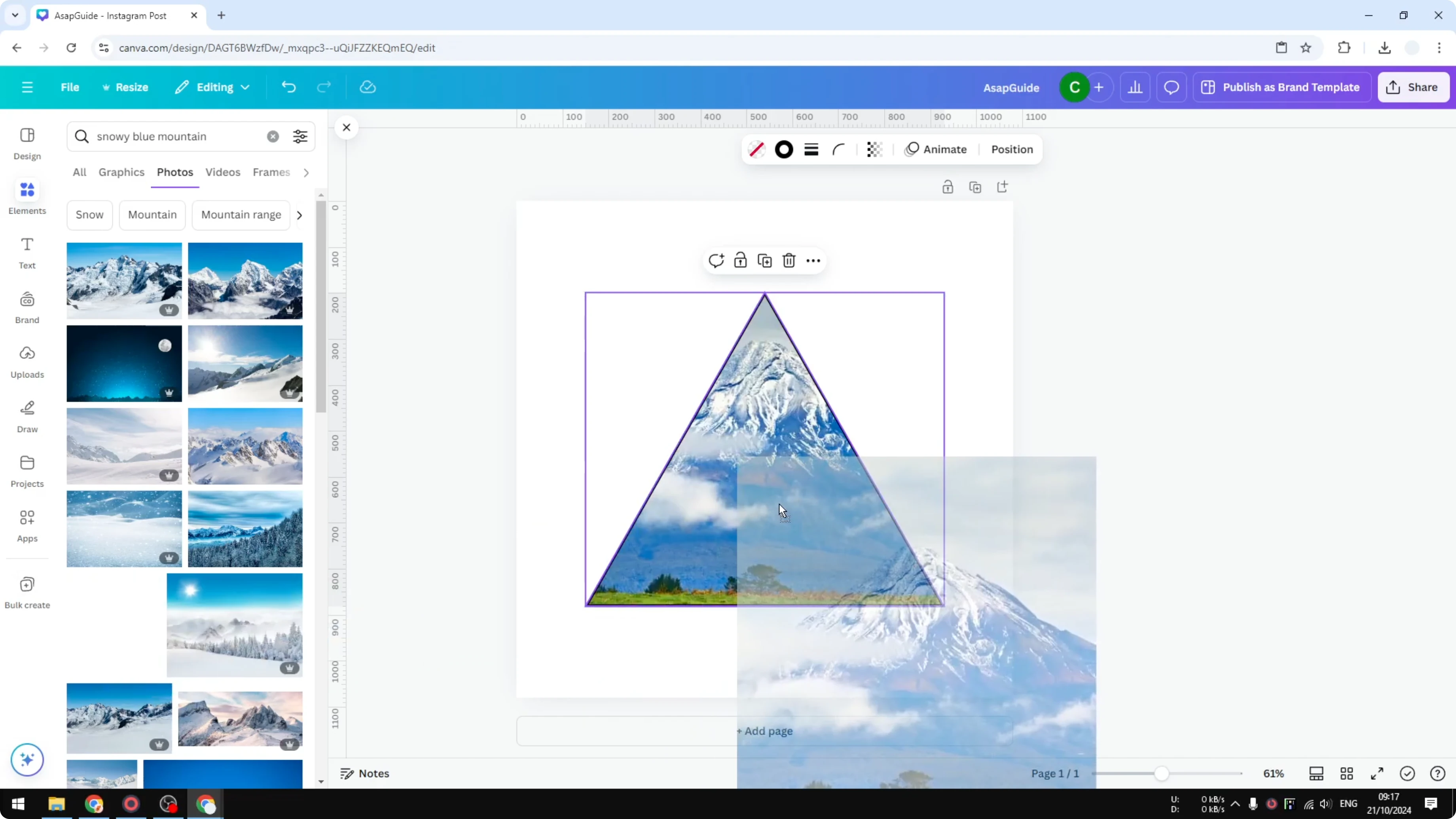 Screenshot from How to Rotate an Image in a Frame in Canva at 22s