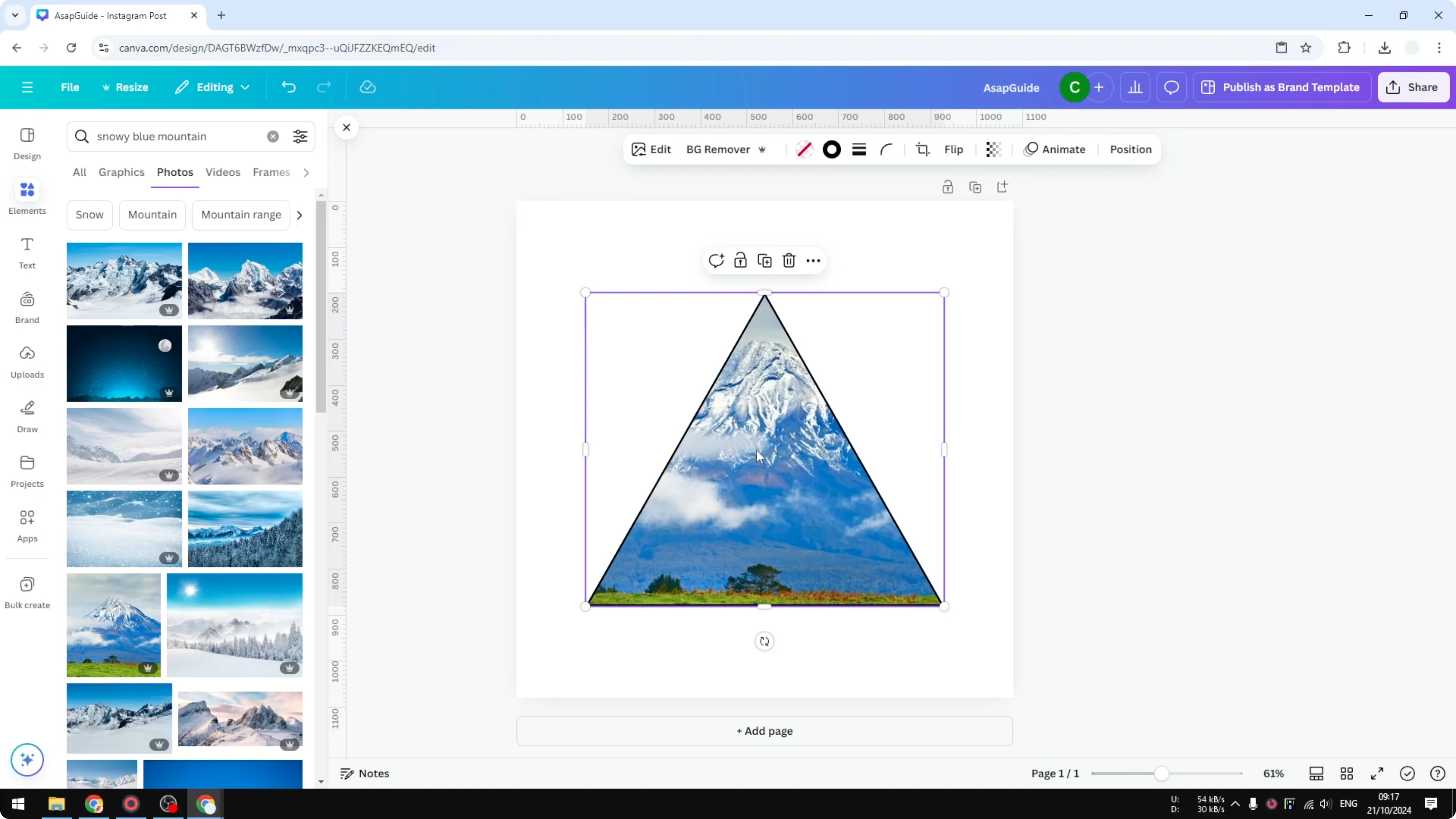 Screenshot from How to Rotate an Image in a Frame in Canva at 26s