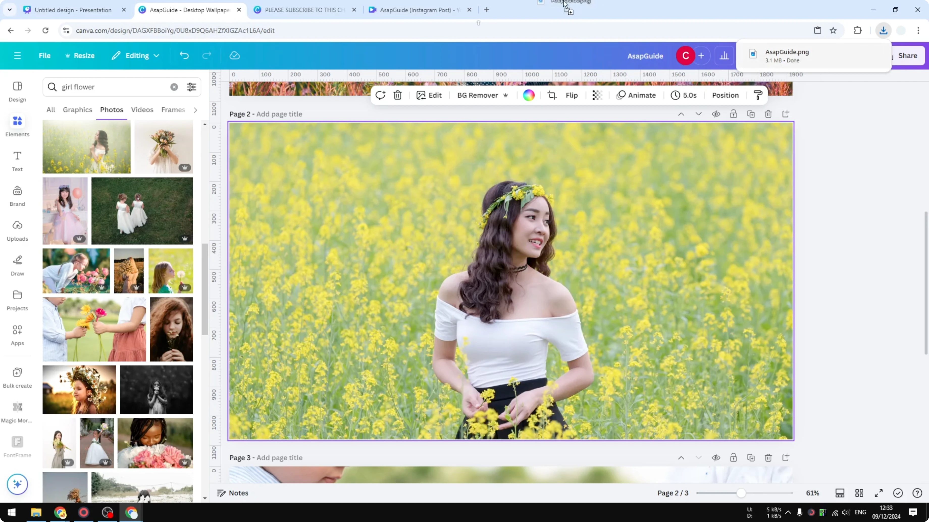 Screenshot from How to Save a Single Page From a Multi Page Design in Canva at 77s