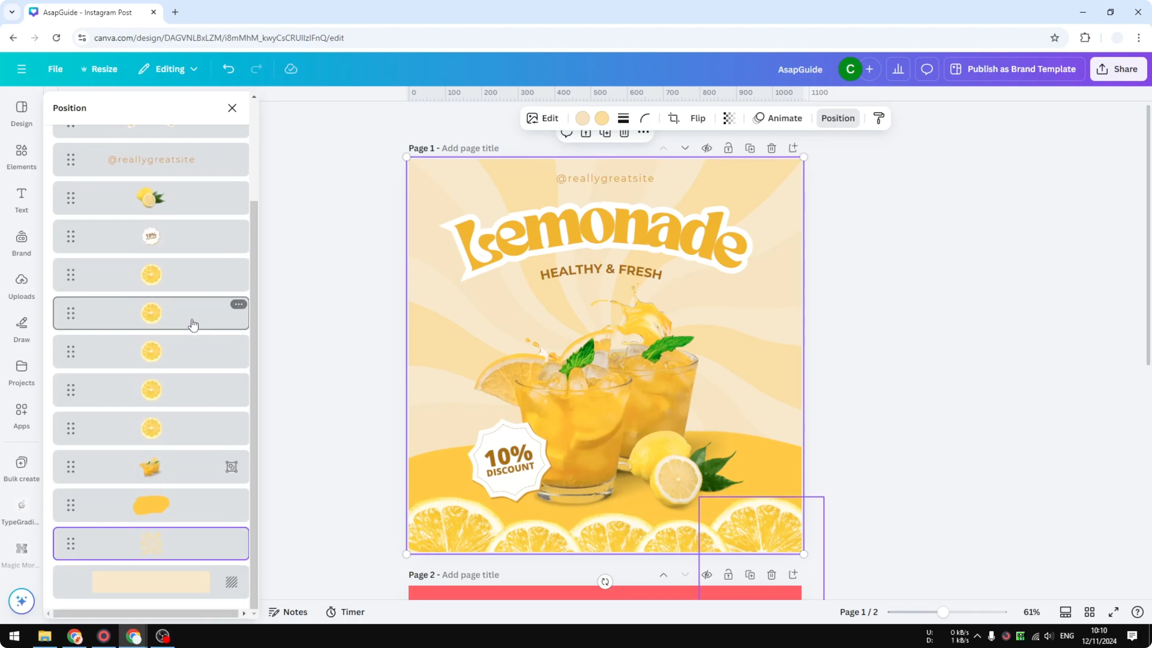 Screenshot from How to See Layers in Canva at 31s