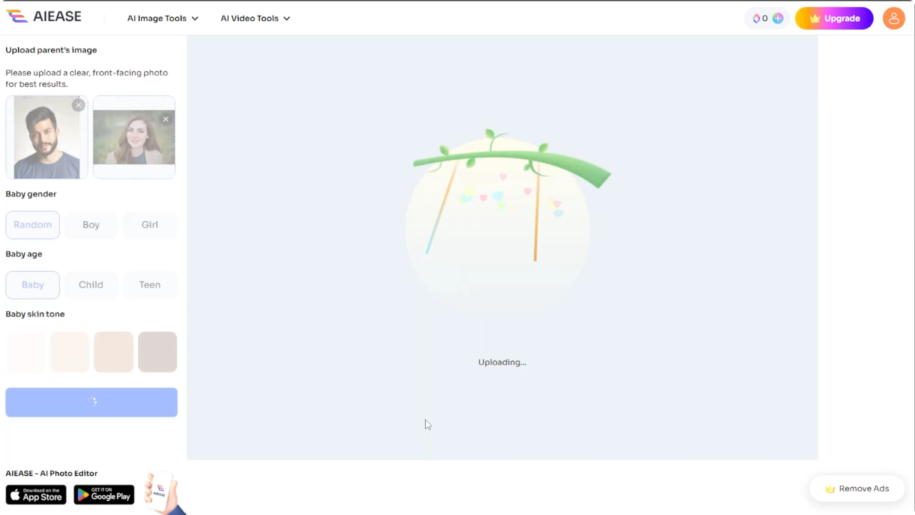 Screenshot from How to Visualize Your Future Child's Face by Blending Parent Photos with AI? at 71s
