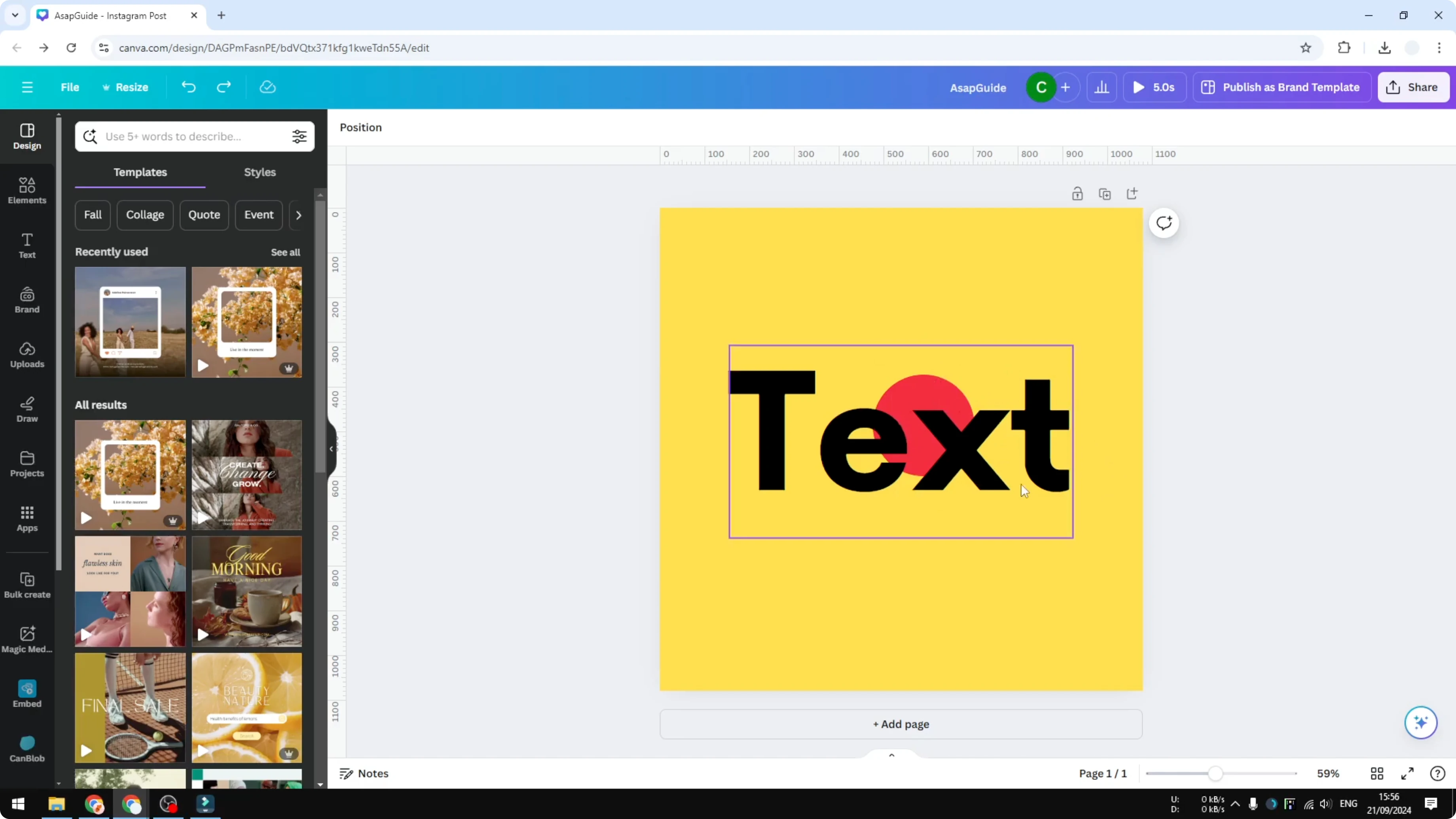 Screenshot from How to Select an Object Behind Another Object in Canva at 12s