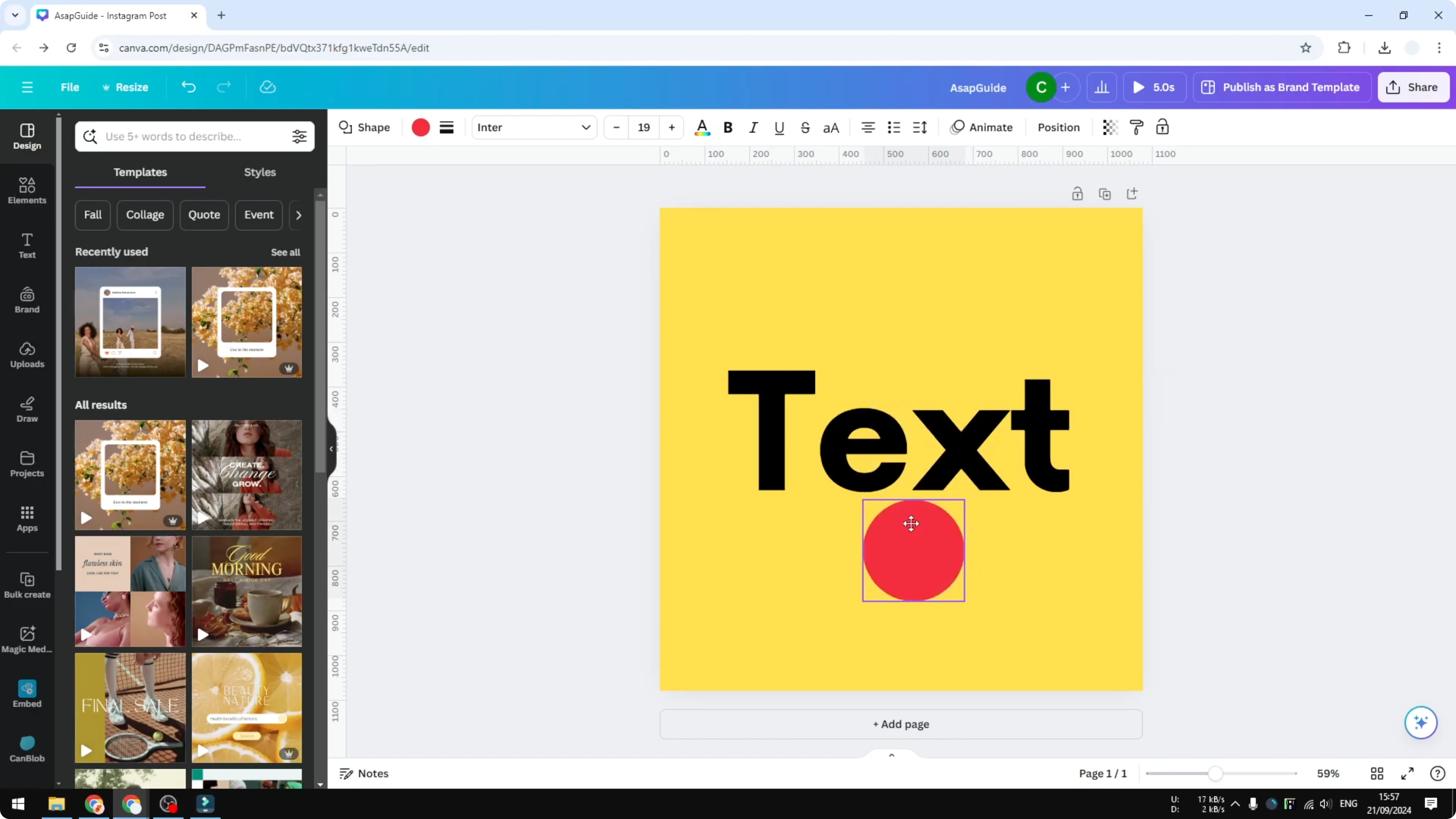 Screenshot from How to Select an Object Behind Another Object in Canva at 80s