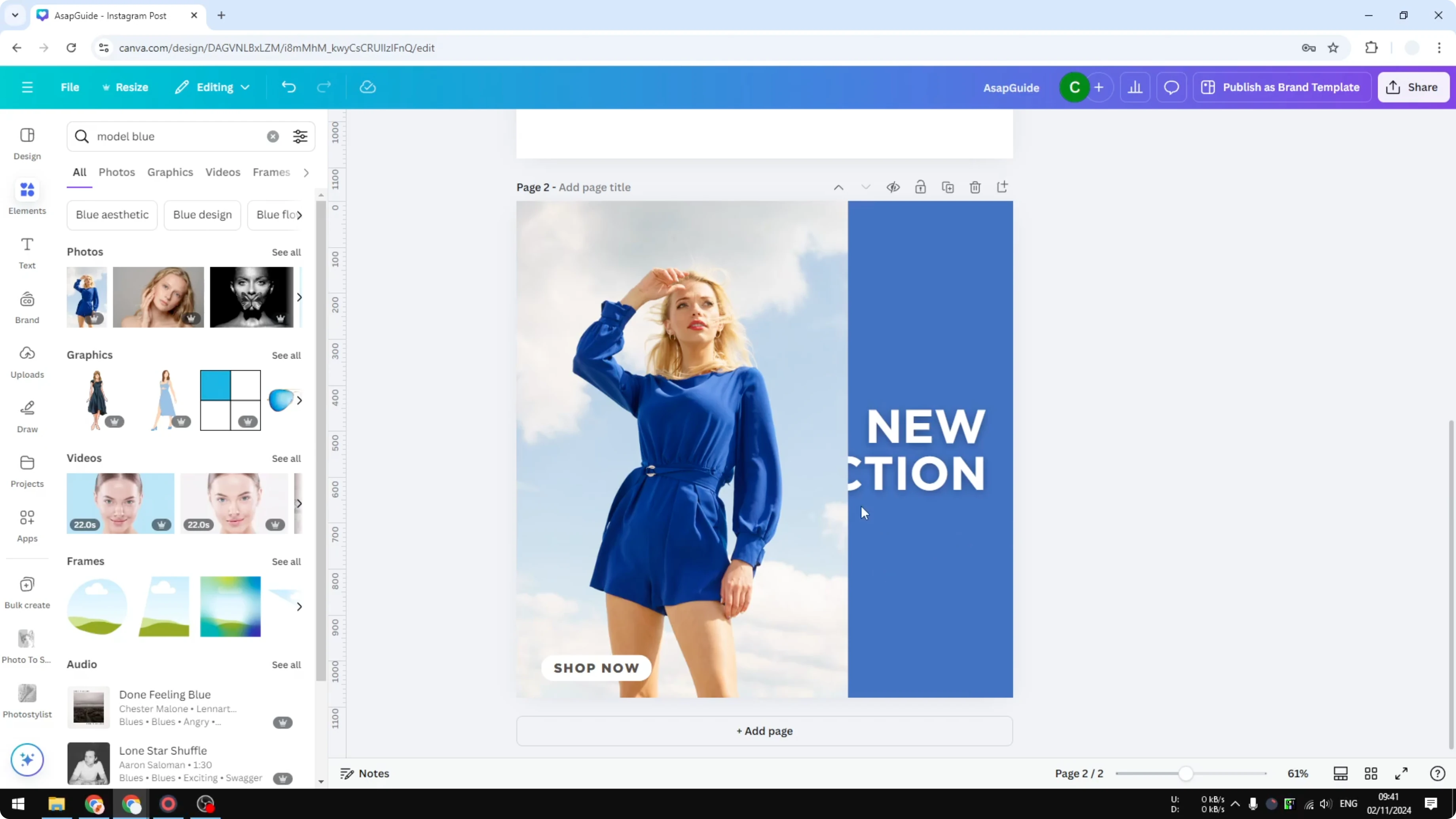 Screenshot from How to Send Text Behind Image in Canva at 59s