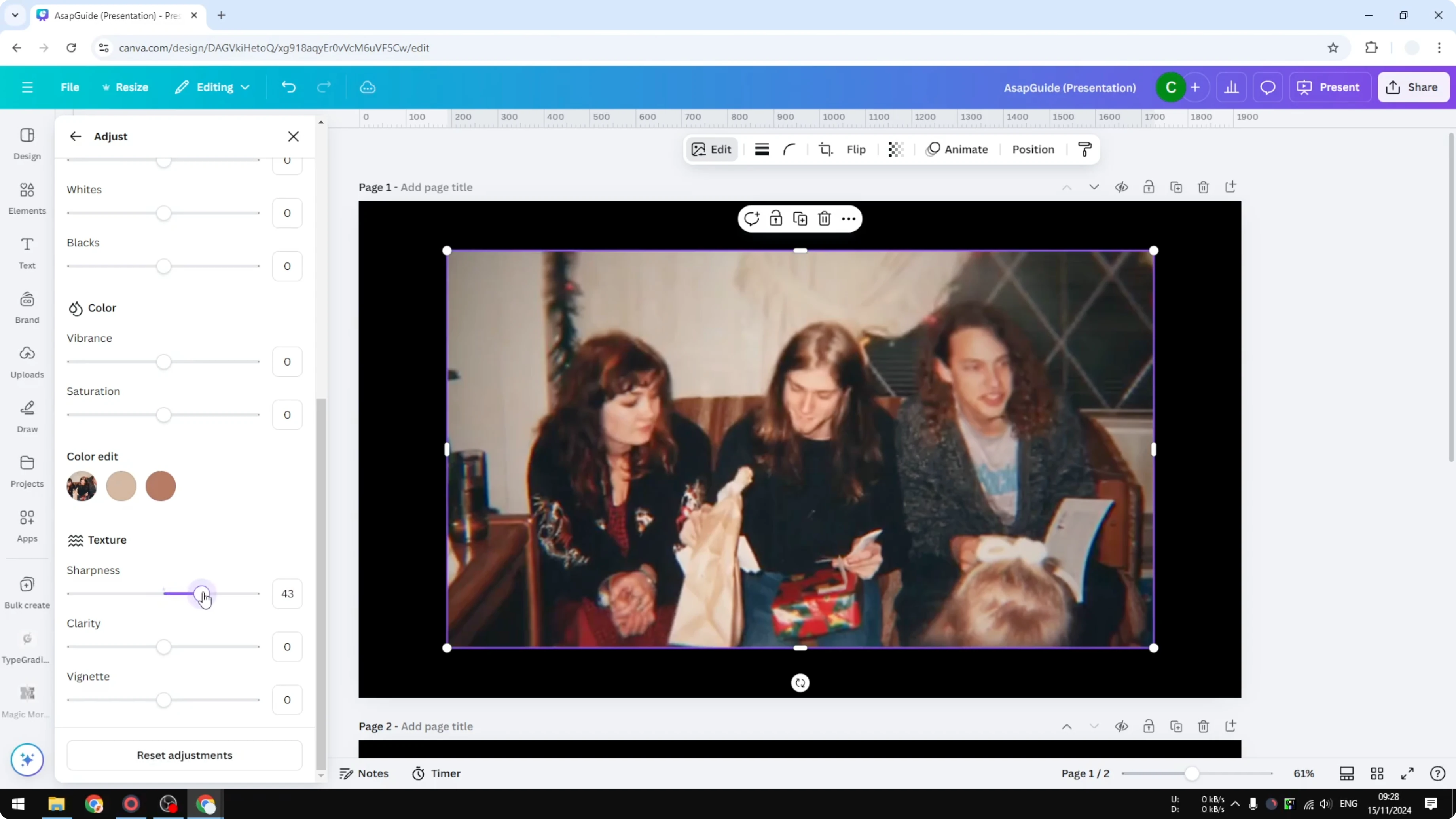 Screenshot from How to Sharpen Image in Canva at 49s