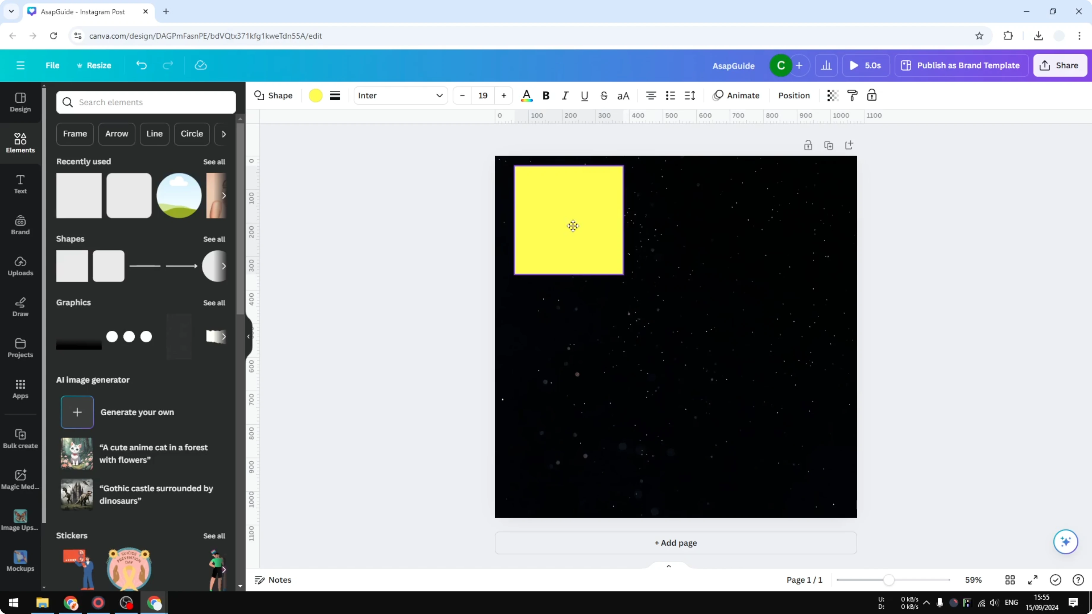 Screenshot from How To Show Rulers In Canva at 54s