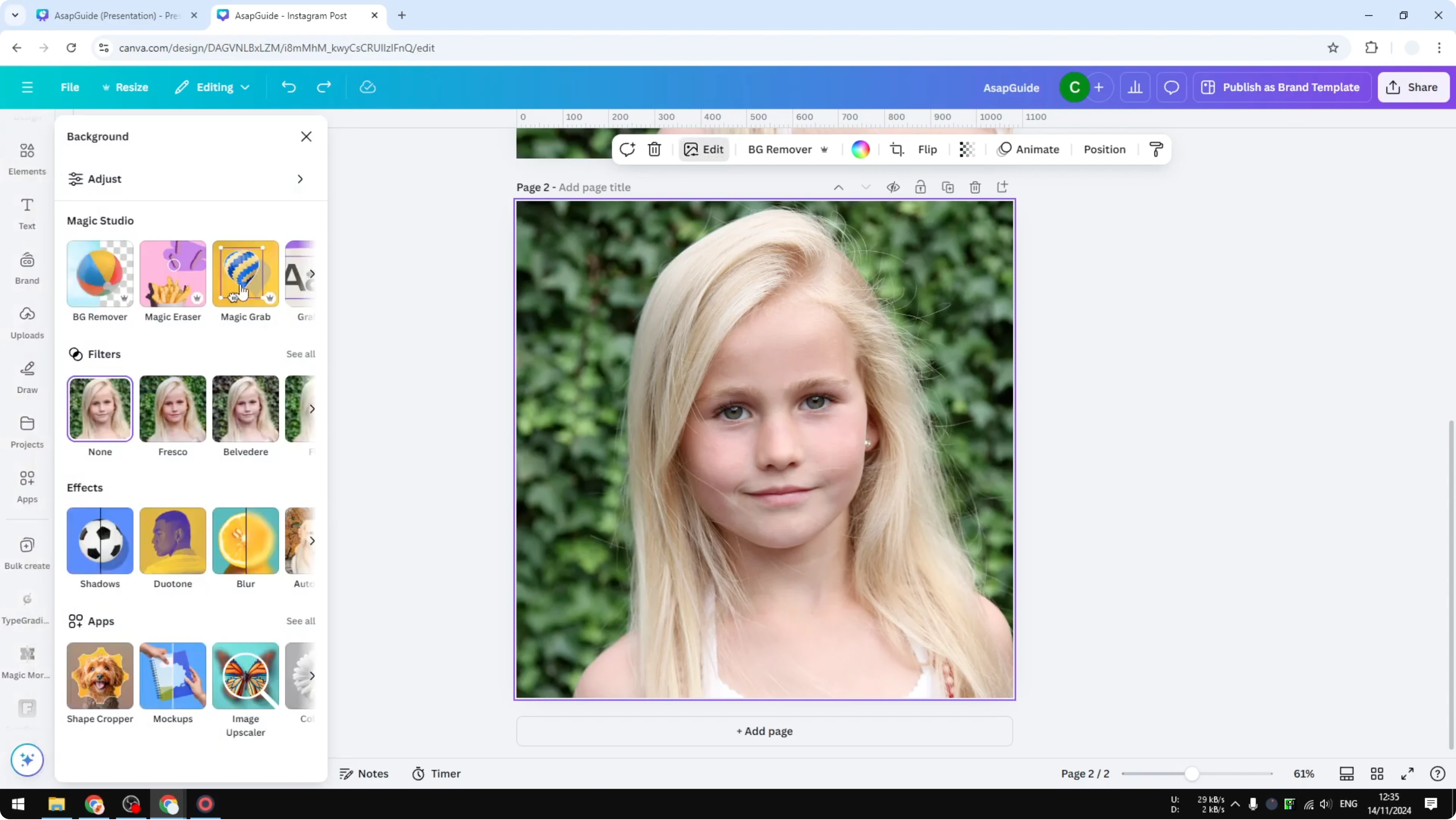 Screenshot from How to Slice an Image in Canva at 24s