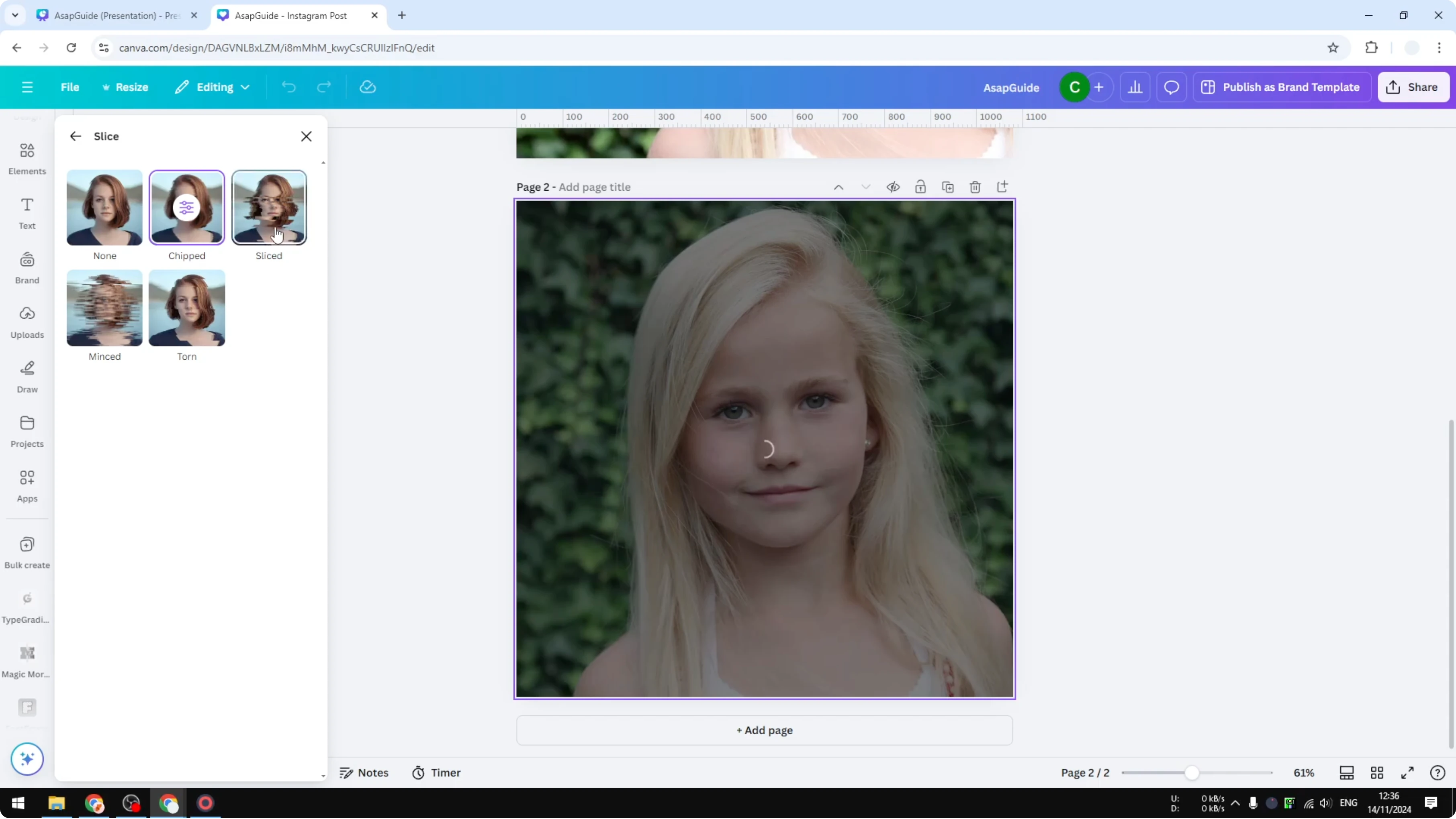 Screenshot from How to Slice an Image in Canva at 54s