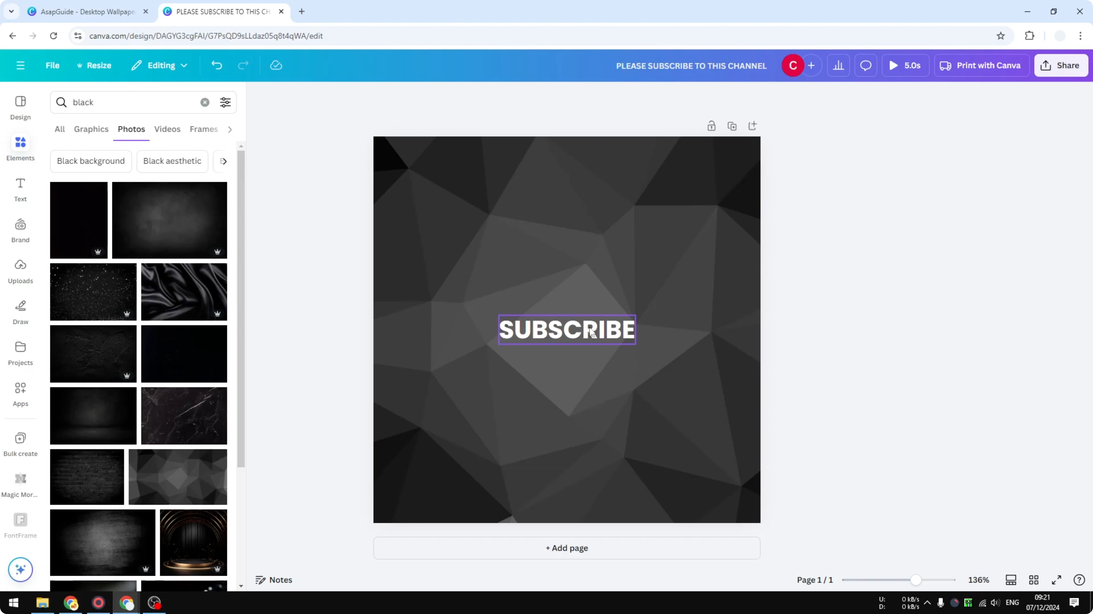 Screenshot from How to Create a Spaced Out Text Effect in Canva at 25s