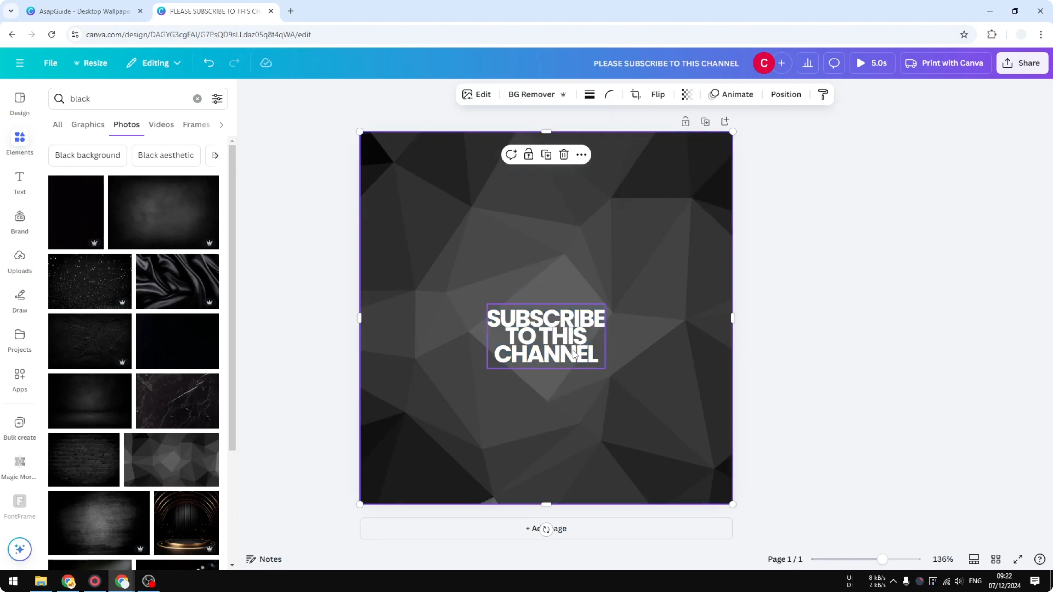 Screenshot from How to Create a Spaced Out Text Effect in Canva at 97s