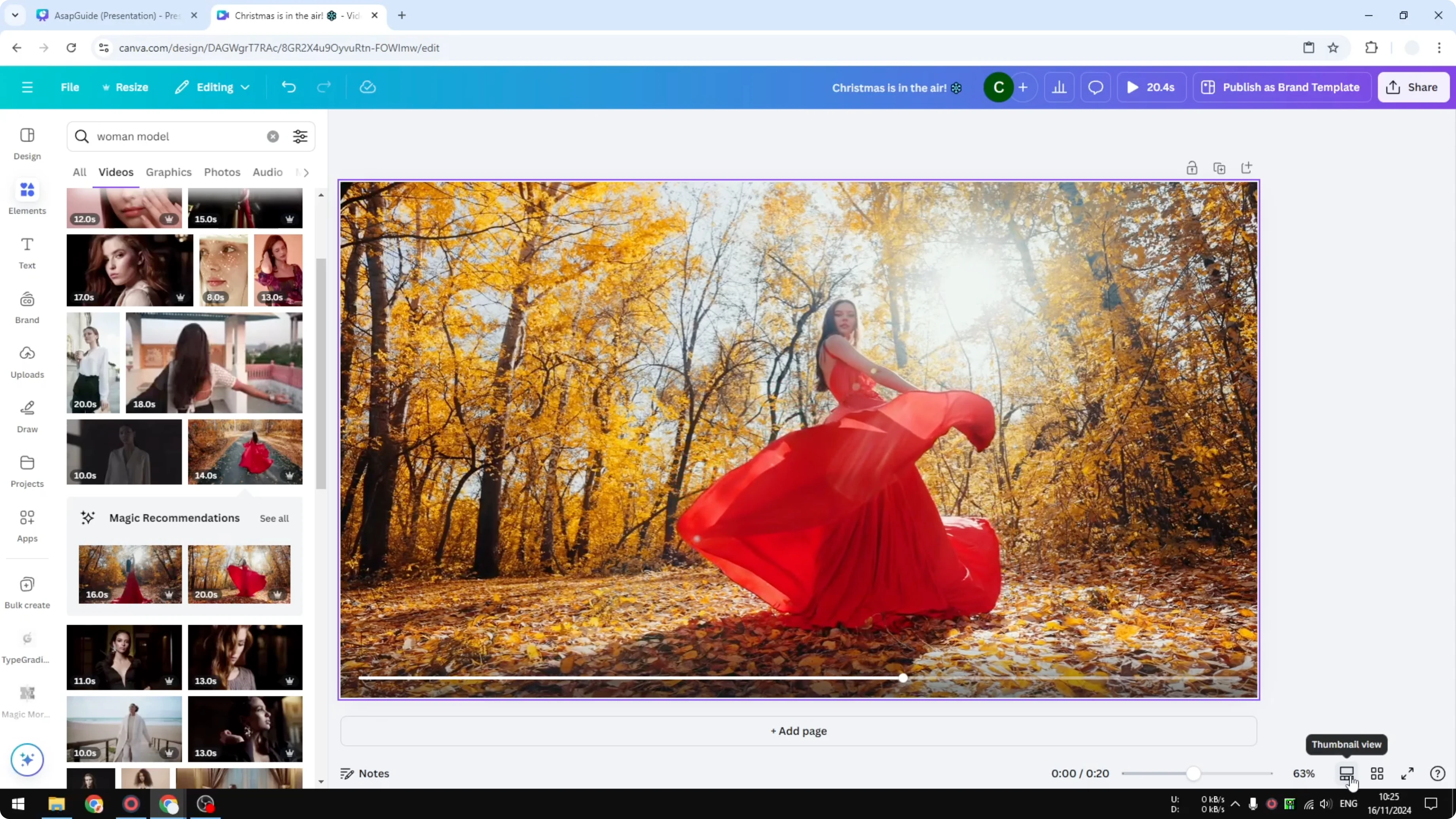 Screenshot from How to Split Video in Canva at 33s