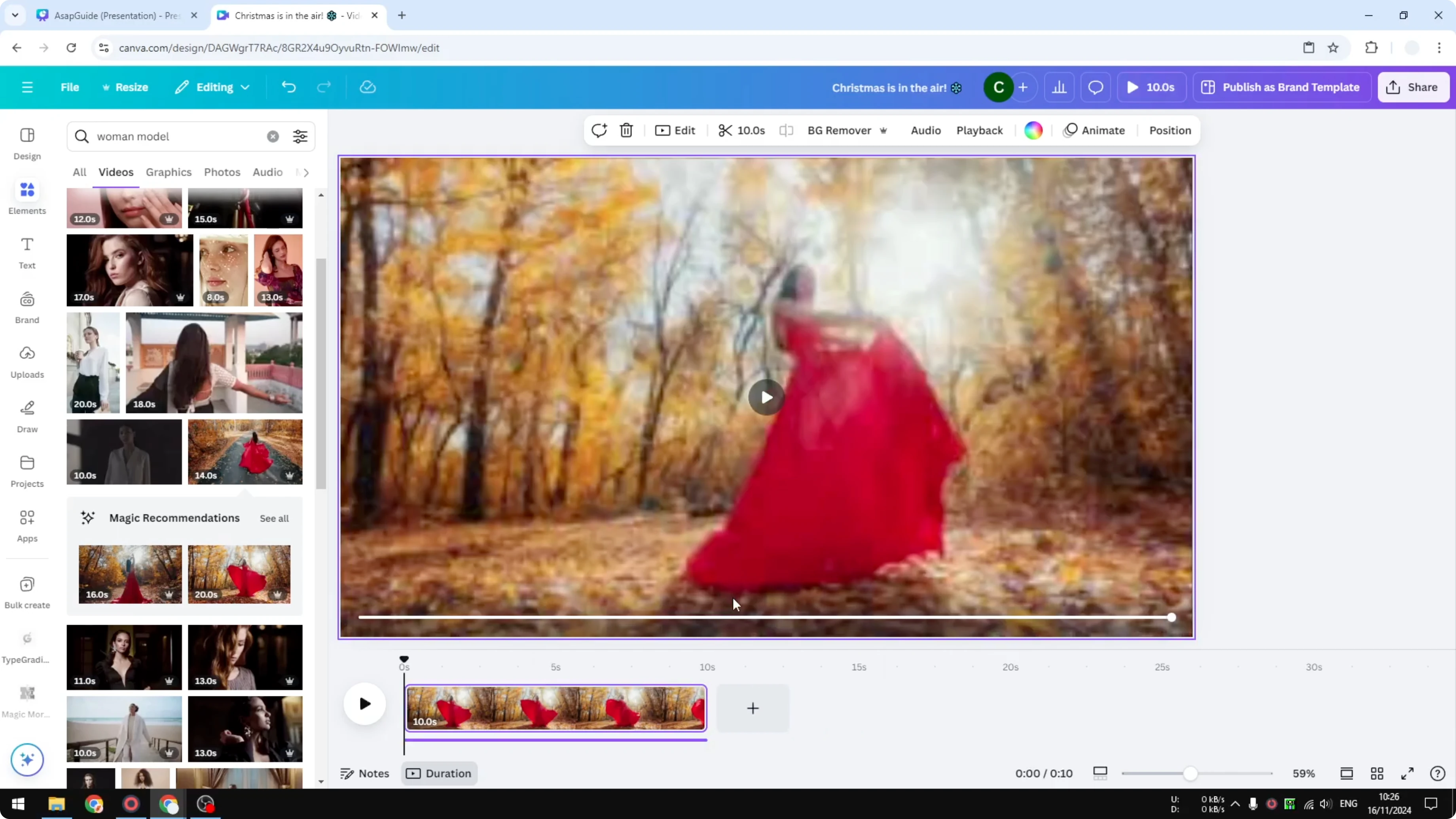 Screenshot from How to Split Video in Canva at 78s