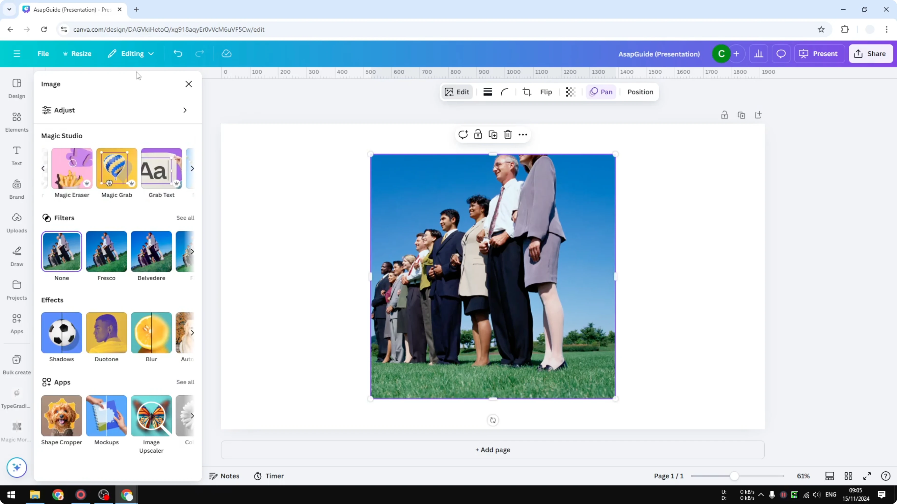 Screenshot from How to Straighten Photo in Canva at 152s