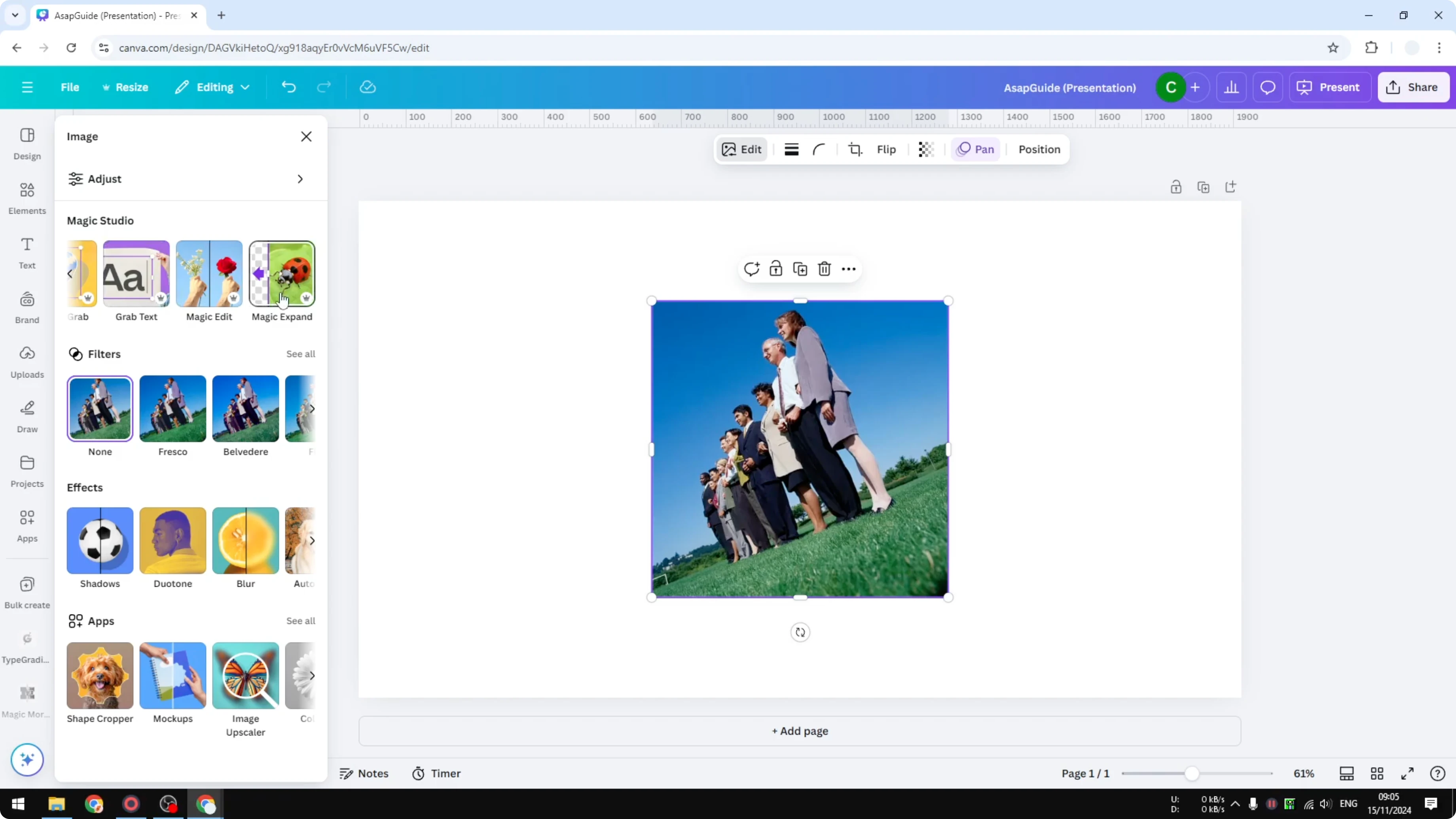 Screenshot from How to Straighten Photo in Canva at 179s