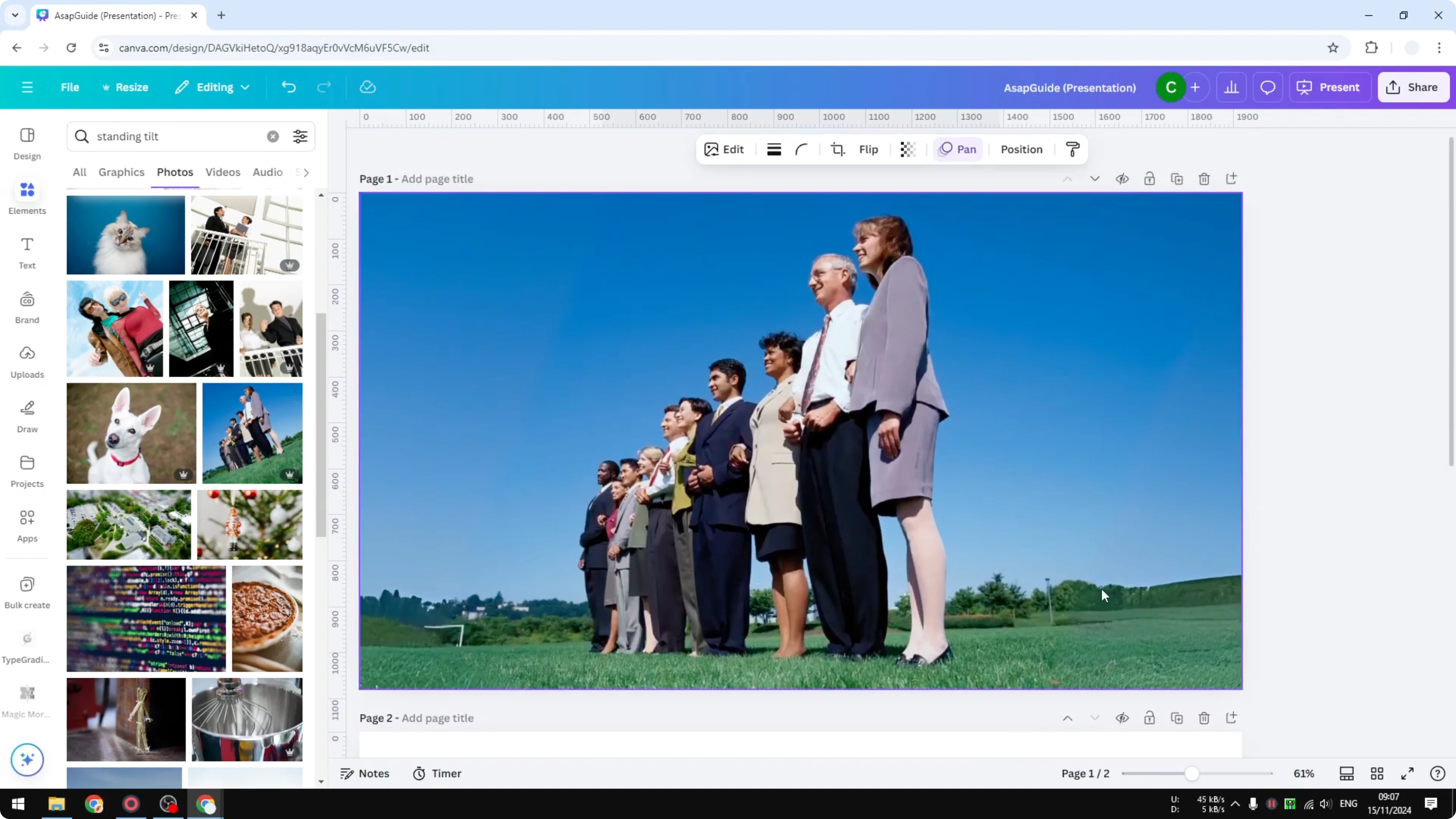 Screenshot from How to Straighten Photo in Canva at 270s