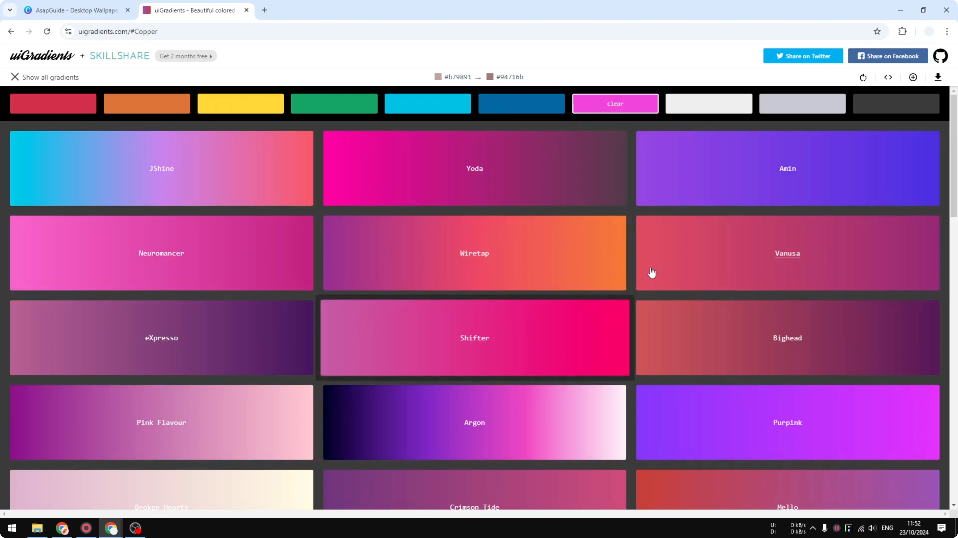 Screenshot from How to Make Three Color Gradient in Canva at 78s