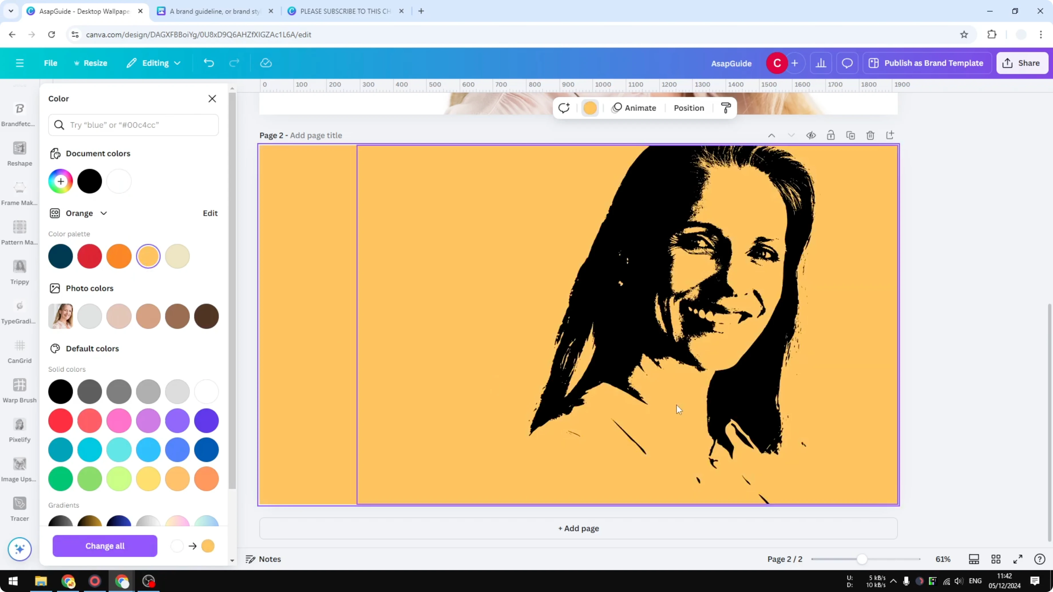 Screenshot from How to Trace an Image in Canva at 200s
