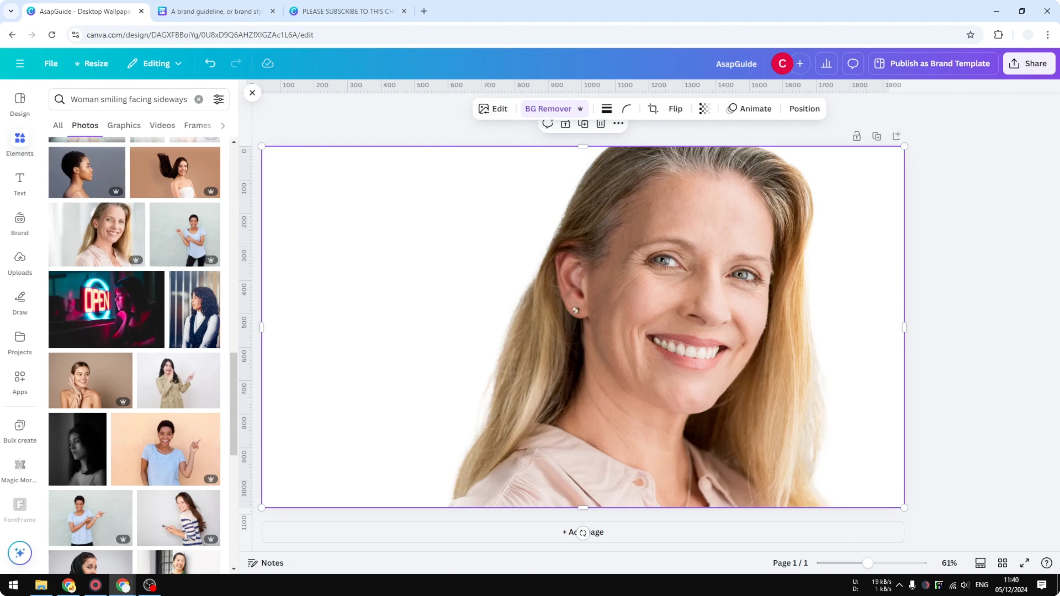 Screenshot from How to Trace an Image in Canva at 71s