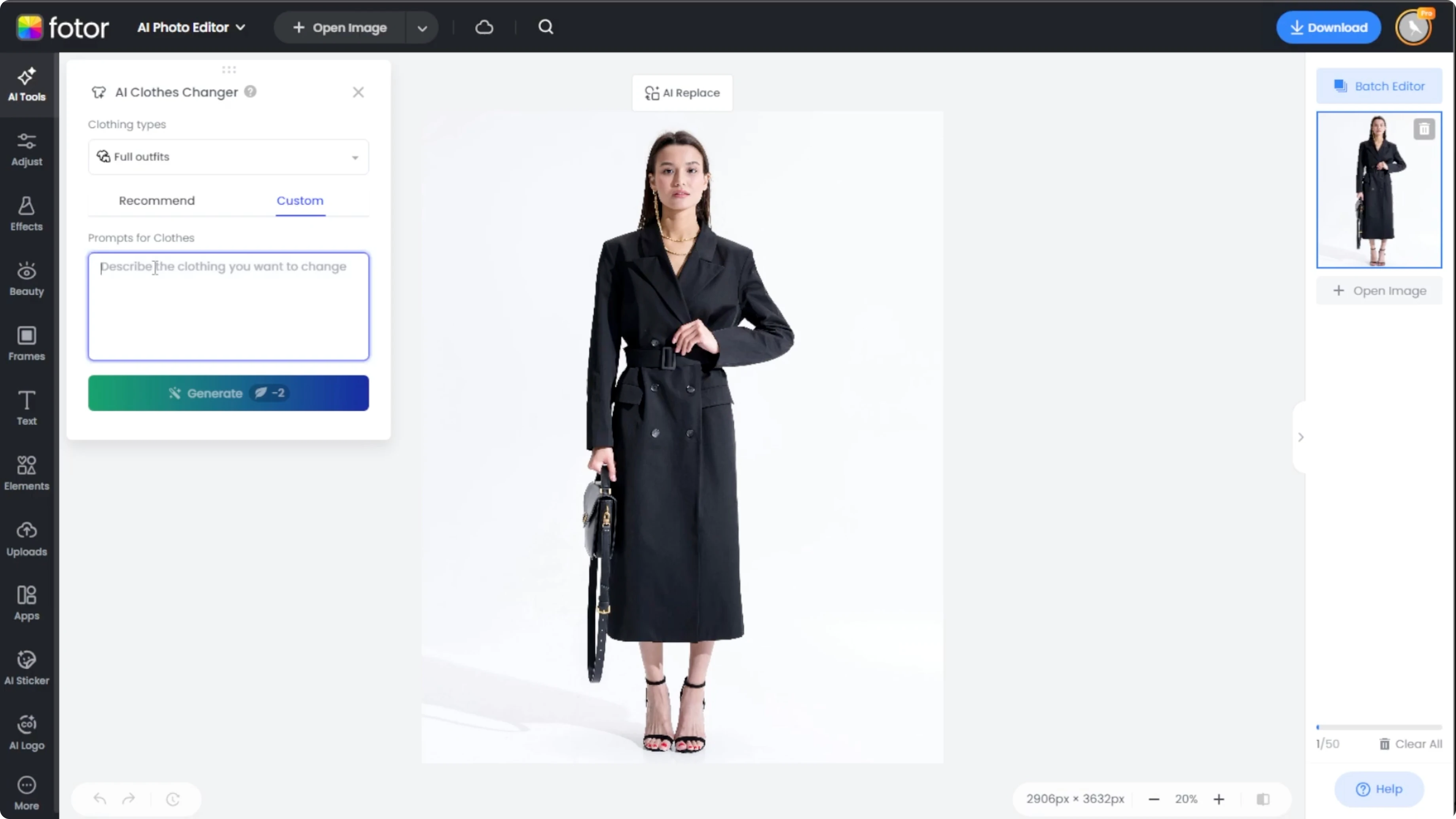 Screenshot from How to Visualize Different Outfits and Fashion Styles with AI? at 65s