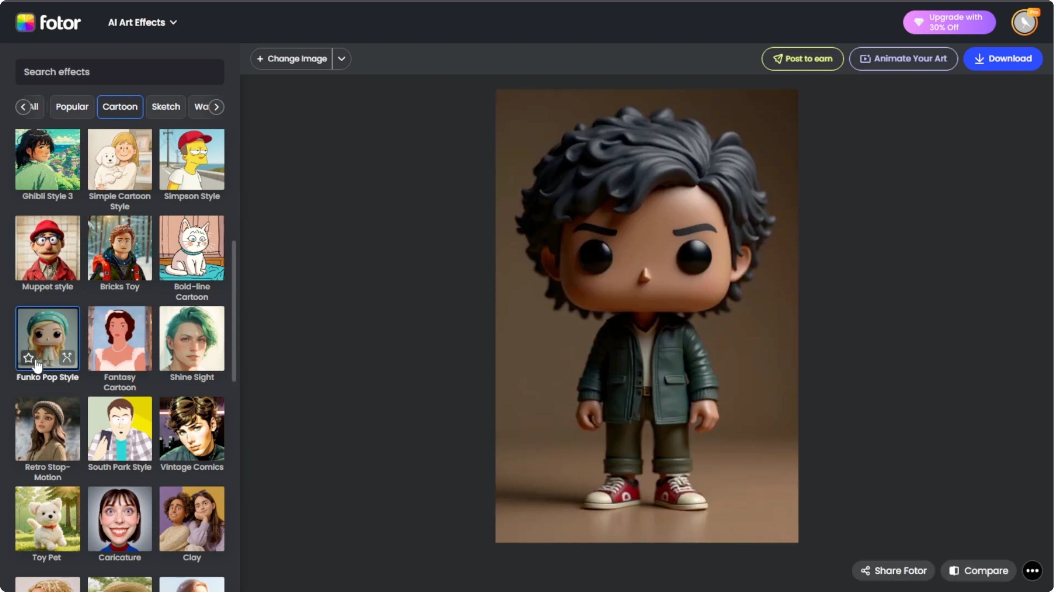 Screenshot from How to Transform Your Photos into Funko Pop Style Characters with AI? at 109s