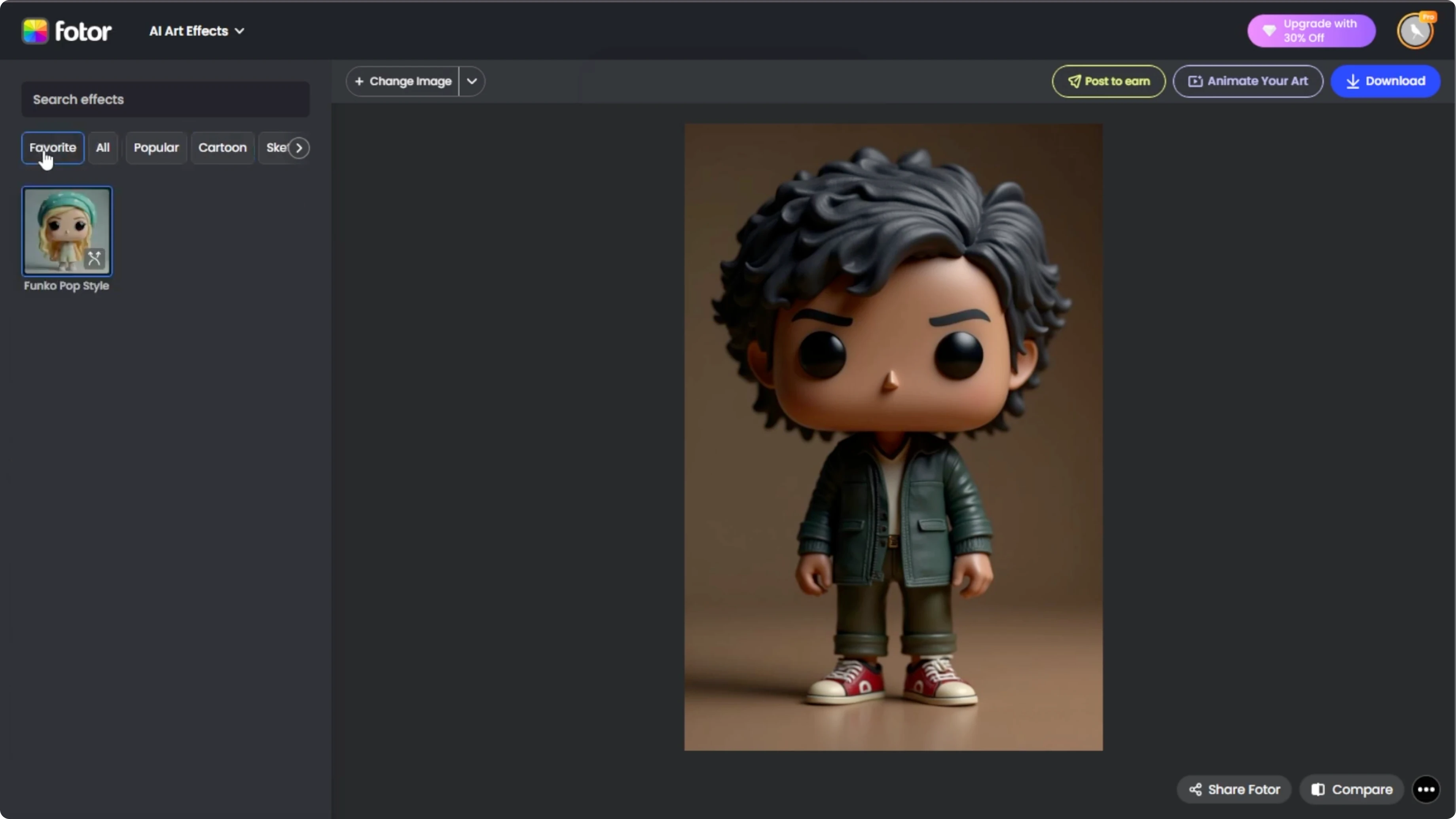 Screenshot from How to Transform Your Photos into Funko Pop Style Characters with AI? at 114s