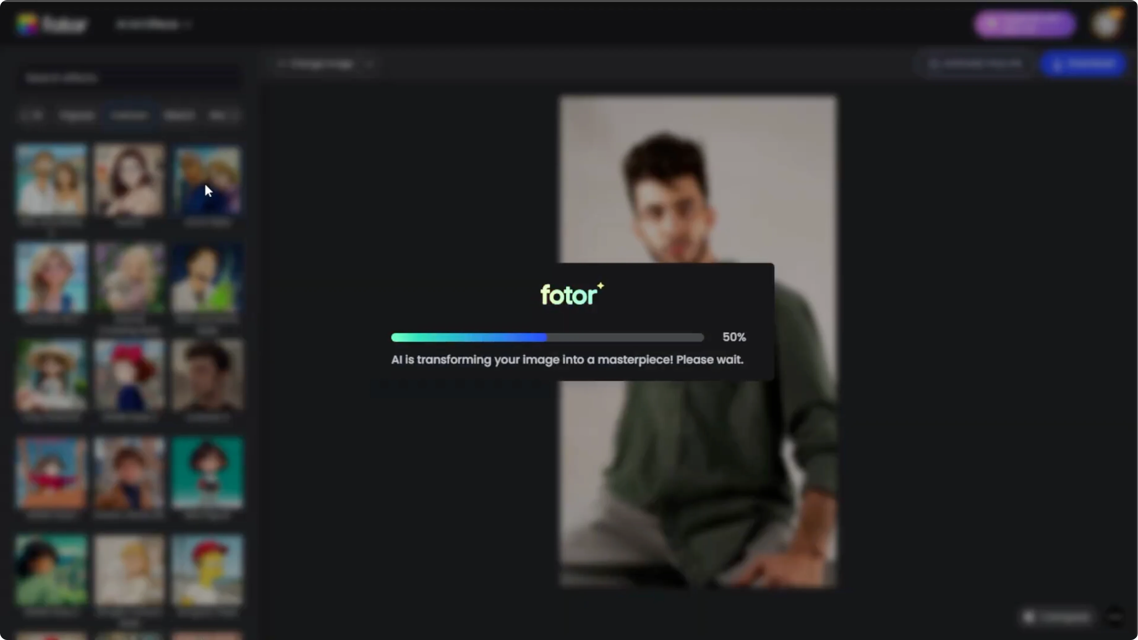 Screenshot from How to Transform Your Photos into Stylized JoJo Characters with AI? at 61s