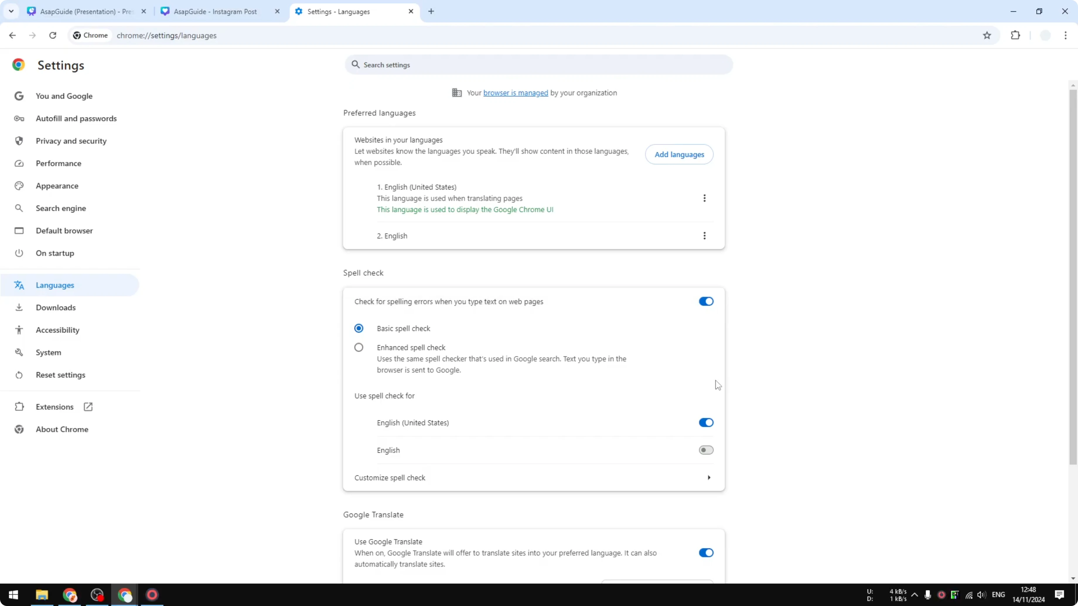 Screenshot from How to Turn Off Spell Check in Canva at 104s