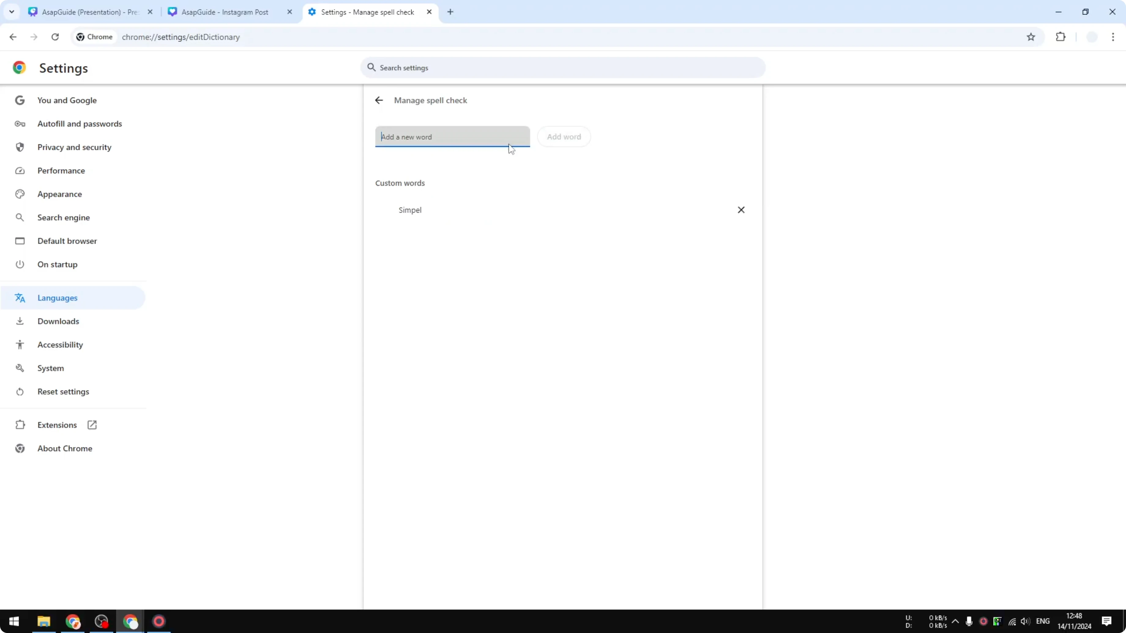 Screenshot from How to Turn Off Spell Check in Canva at 121s