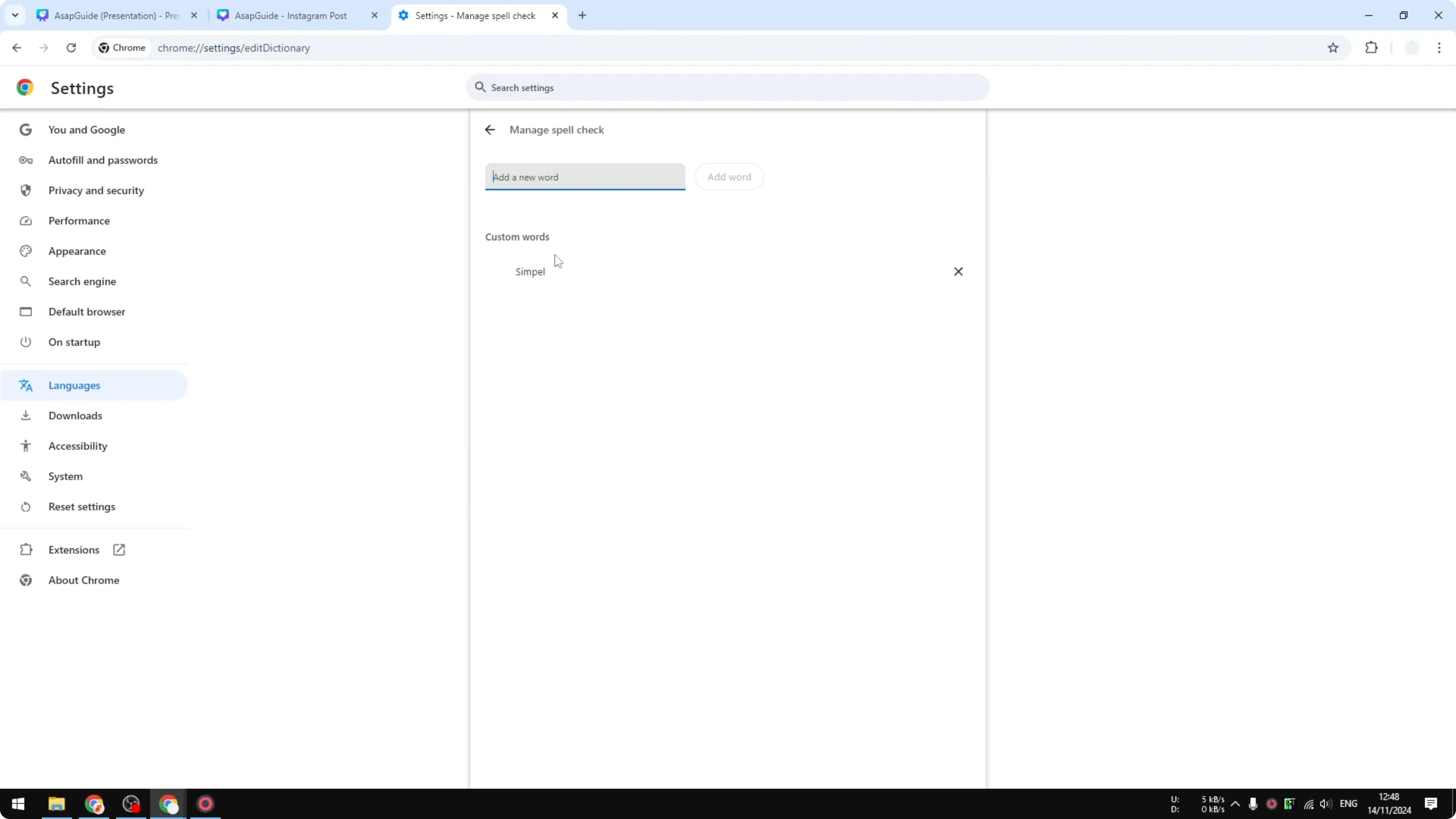 Screenshot from How to Turn Off Spell Check in Canva at 131s