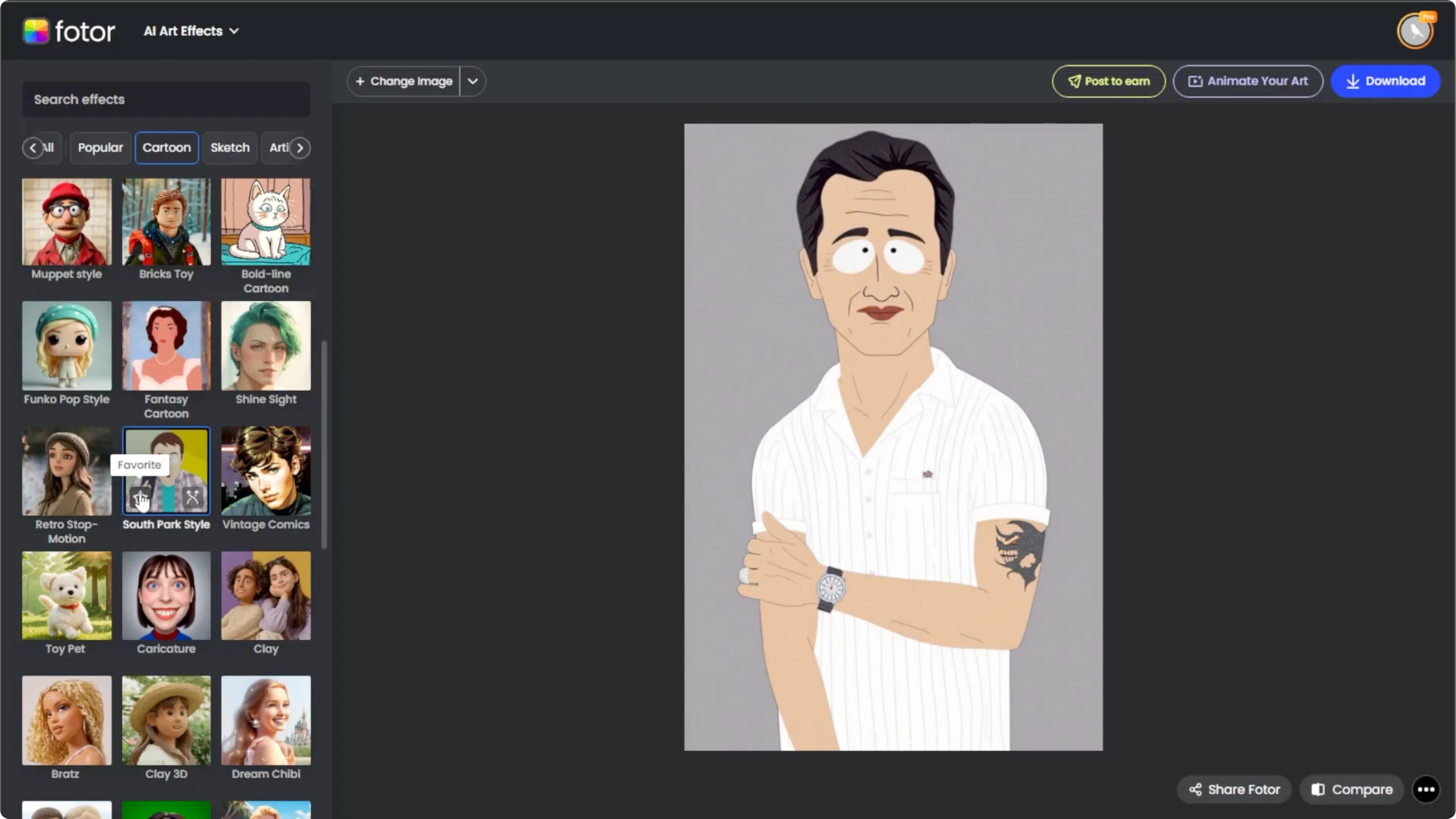 Screenshot from How to Recreate Yourself as a South Park Character with AI? at 120s