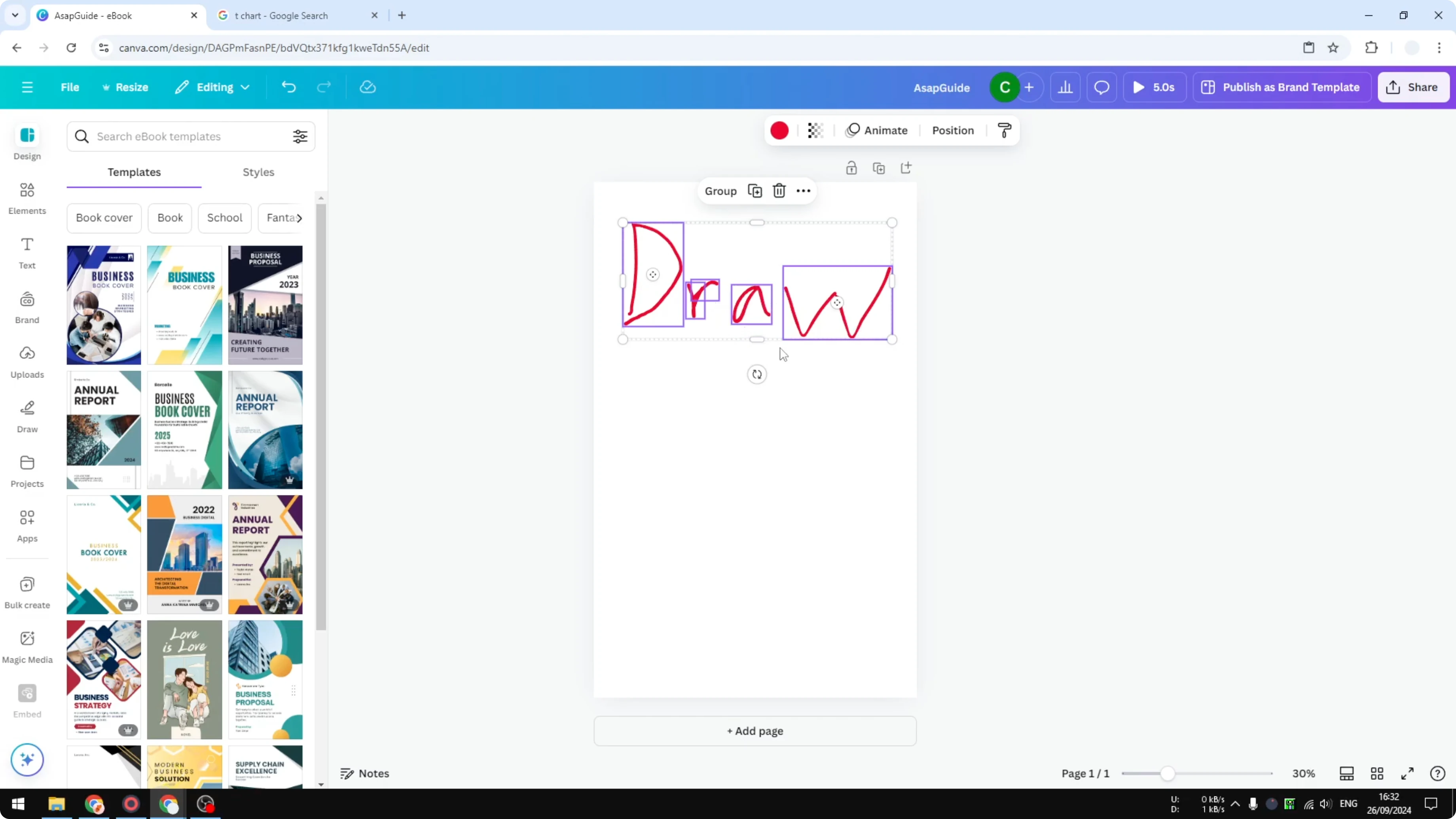 Screenshot from How to Use the Draw Tool in Canva at 90s