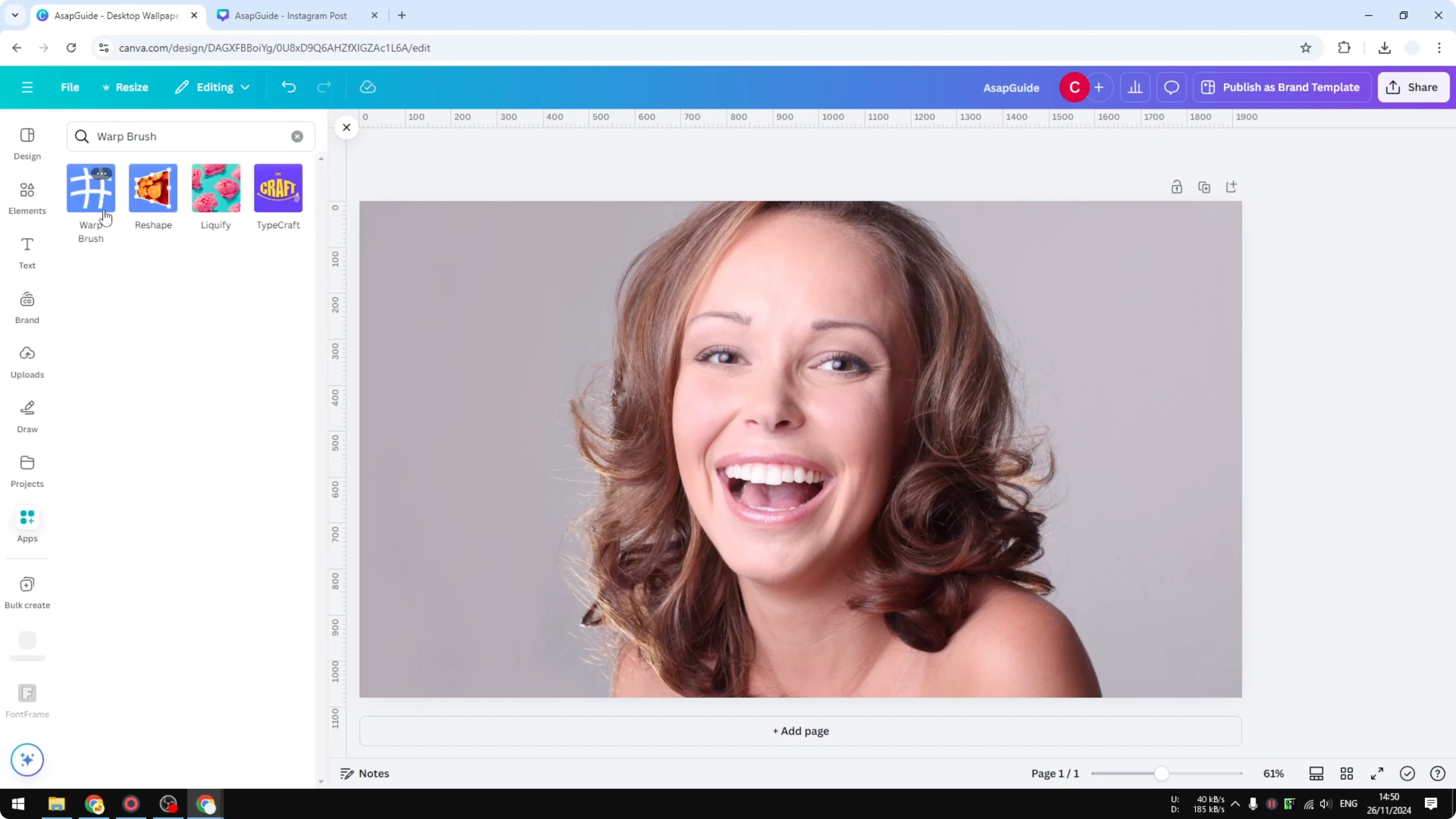 Screenshot from How to Warp an Image in Canva at 19s