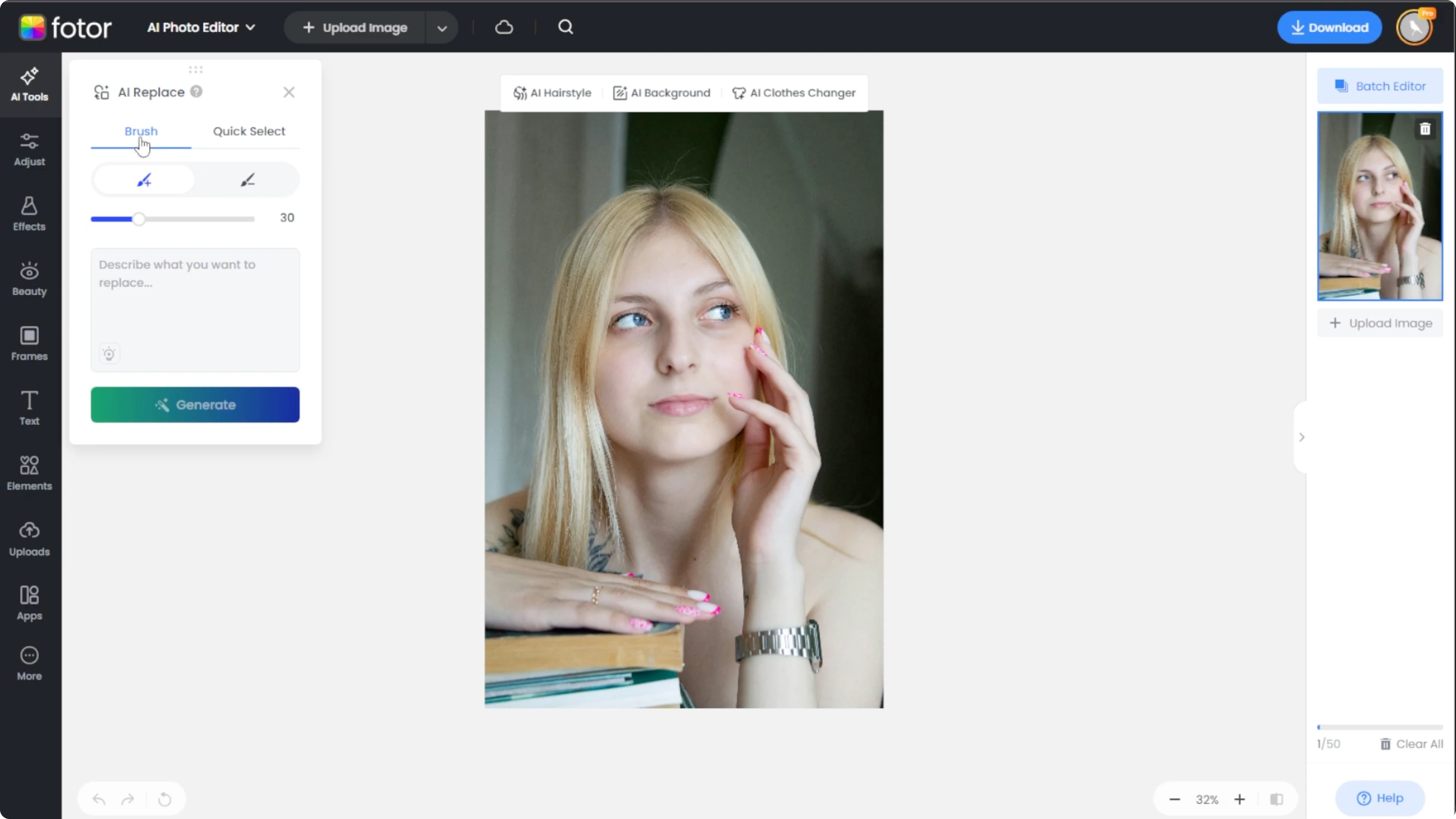 Screenshot from How to Visualize Yourself Wearing Different Eyeglasses with AI? at 54s