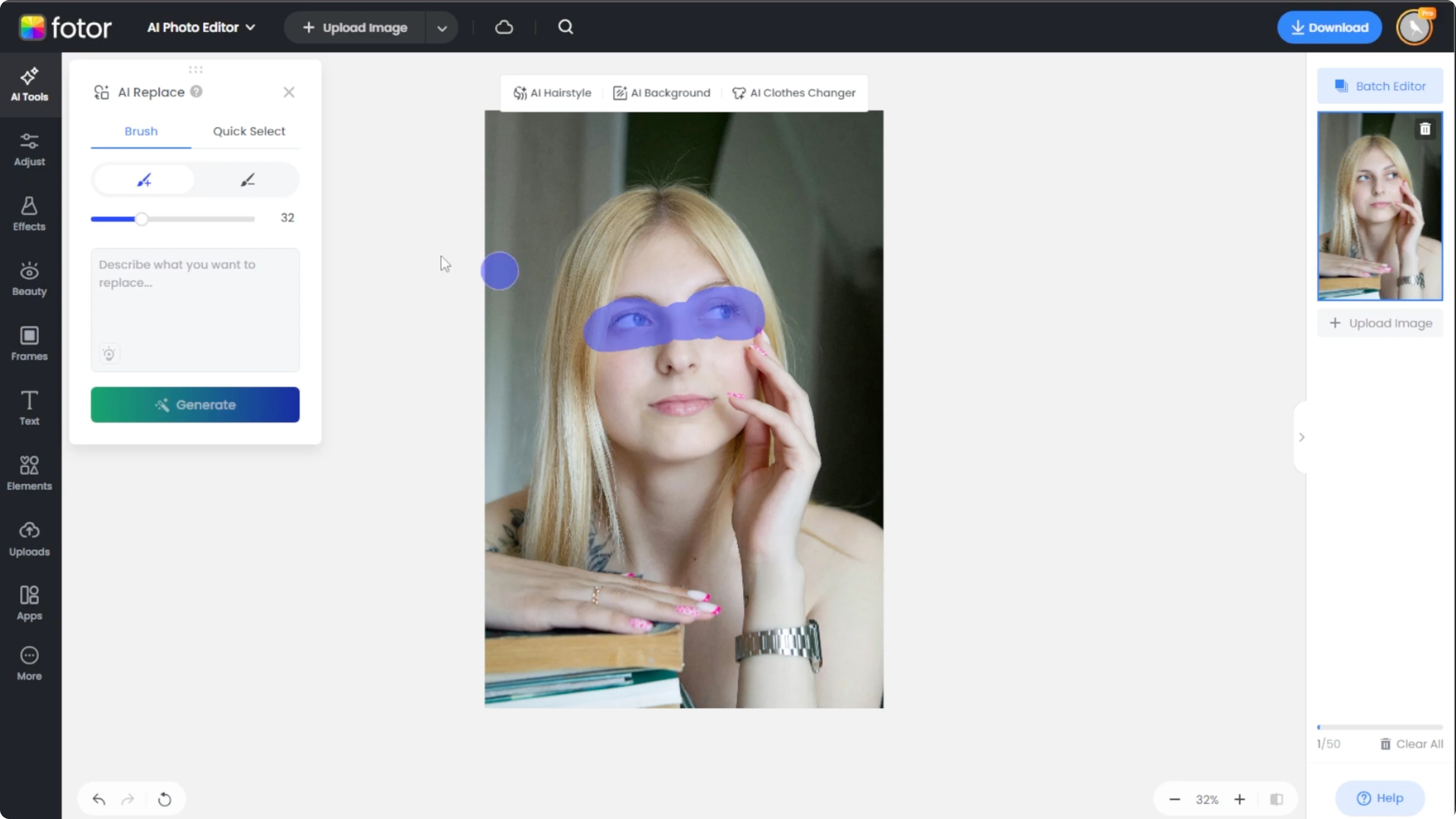 Screenshot from How to Visualize Yourself Wearing Different Eyeglasses with AI? at 70s