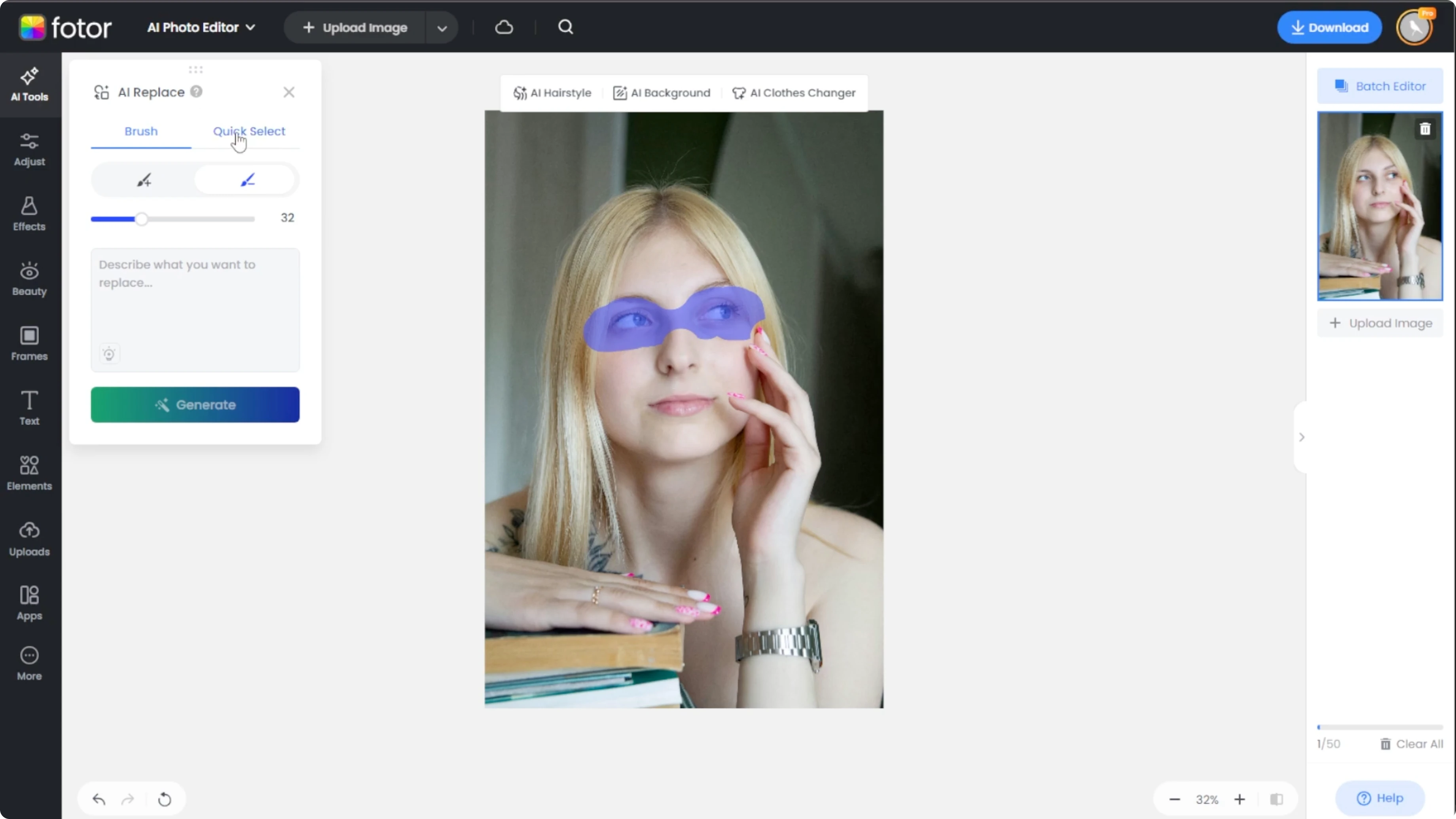 Screenshot from How to Visualize Yourself Wearing Different Eyeglasses with AI? at 77s
