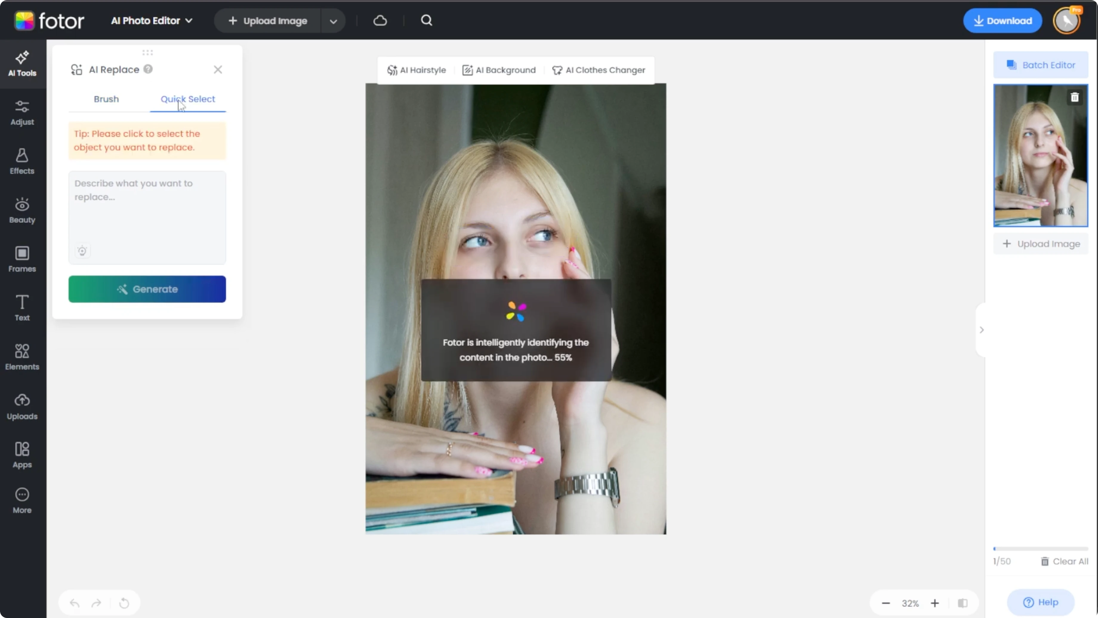 Screenshot from How to Visualize Yourself Wearing Different Eyeglasses with AI? at 81s