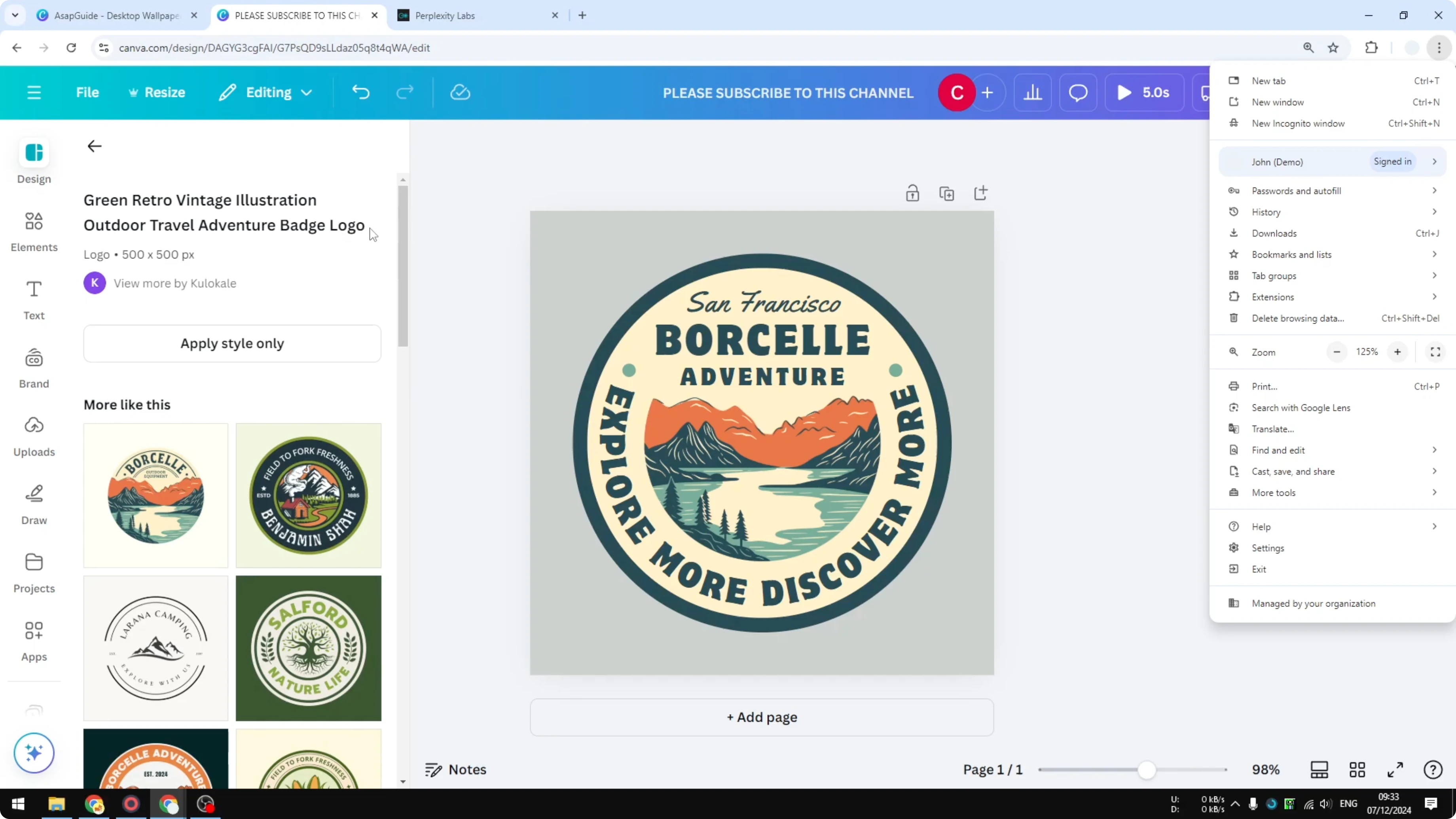 Screenshot from How to Zoom In on Canva at 112s