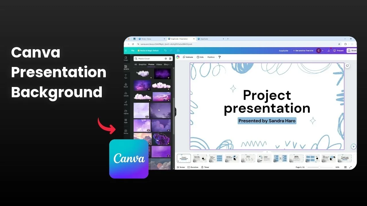 How to Add Background to Canva Presentation