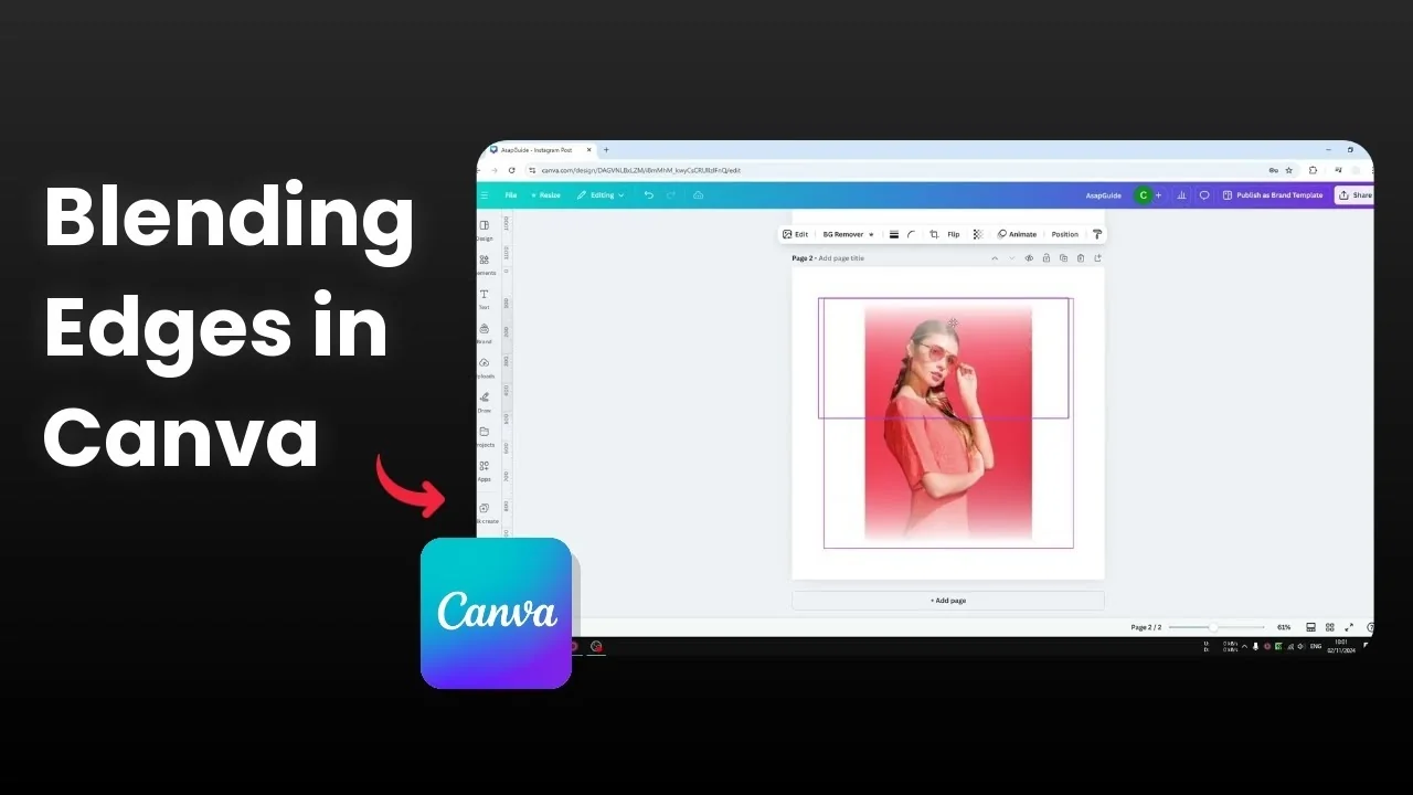 How to Add Blending Edges on Photo in Canva