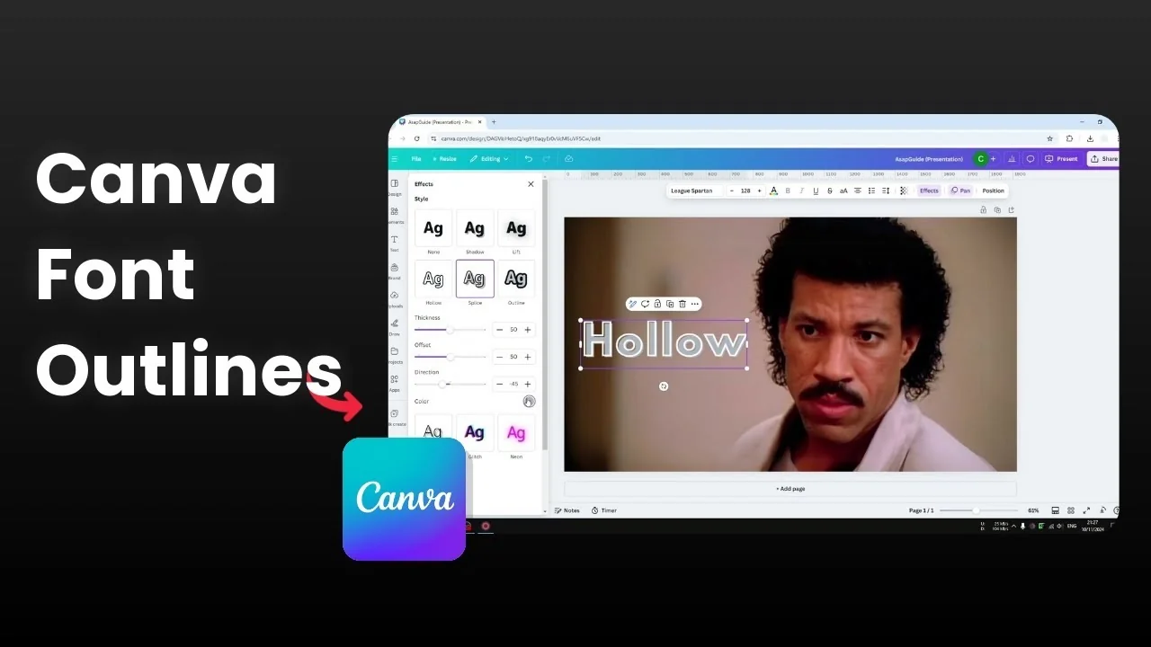 How to Add Outlines to Fonts in Canva