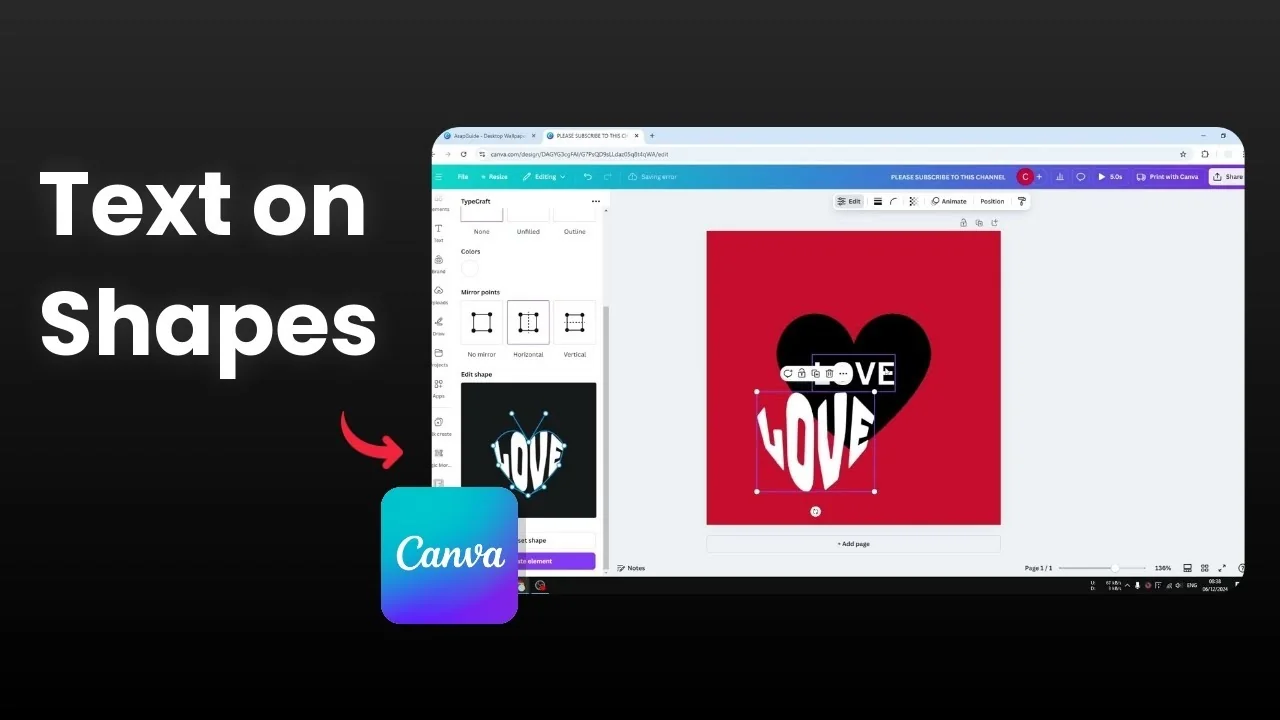 How to Attach Text to Shape in Canva