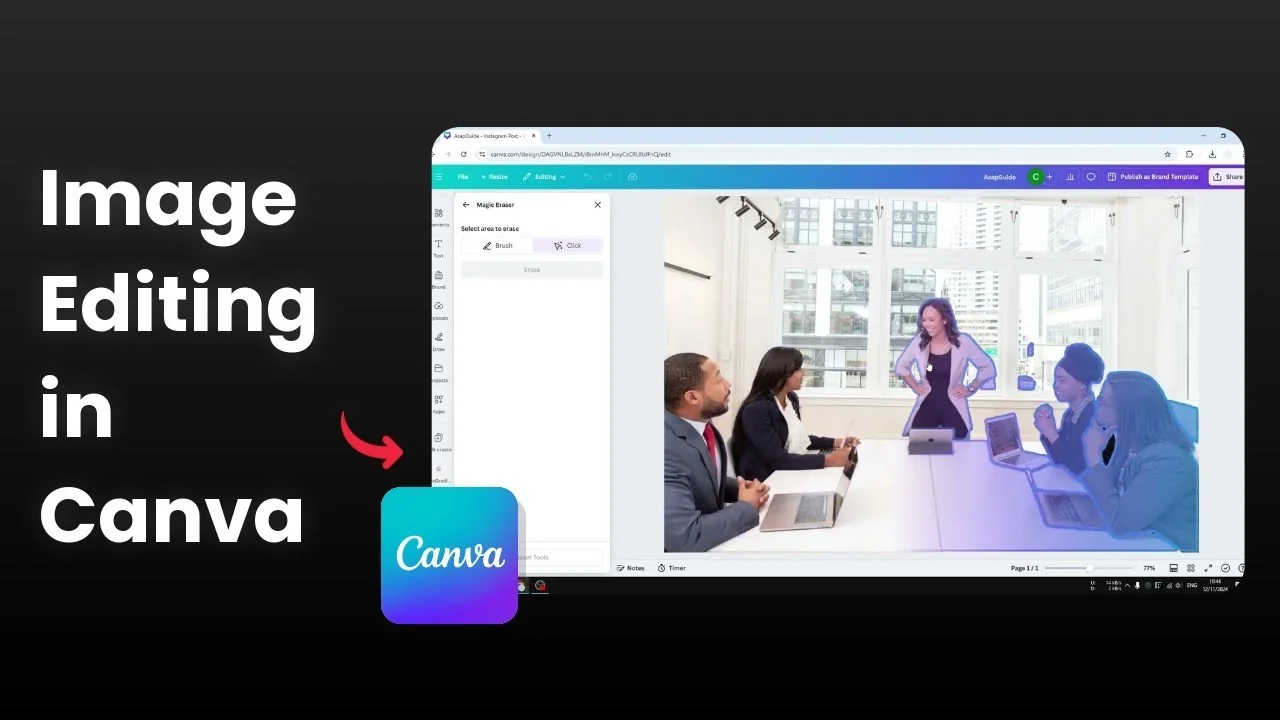 How to Erase Part of an Image in Canva