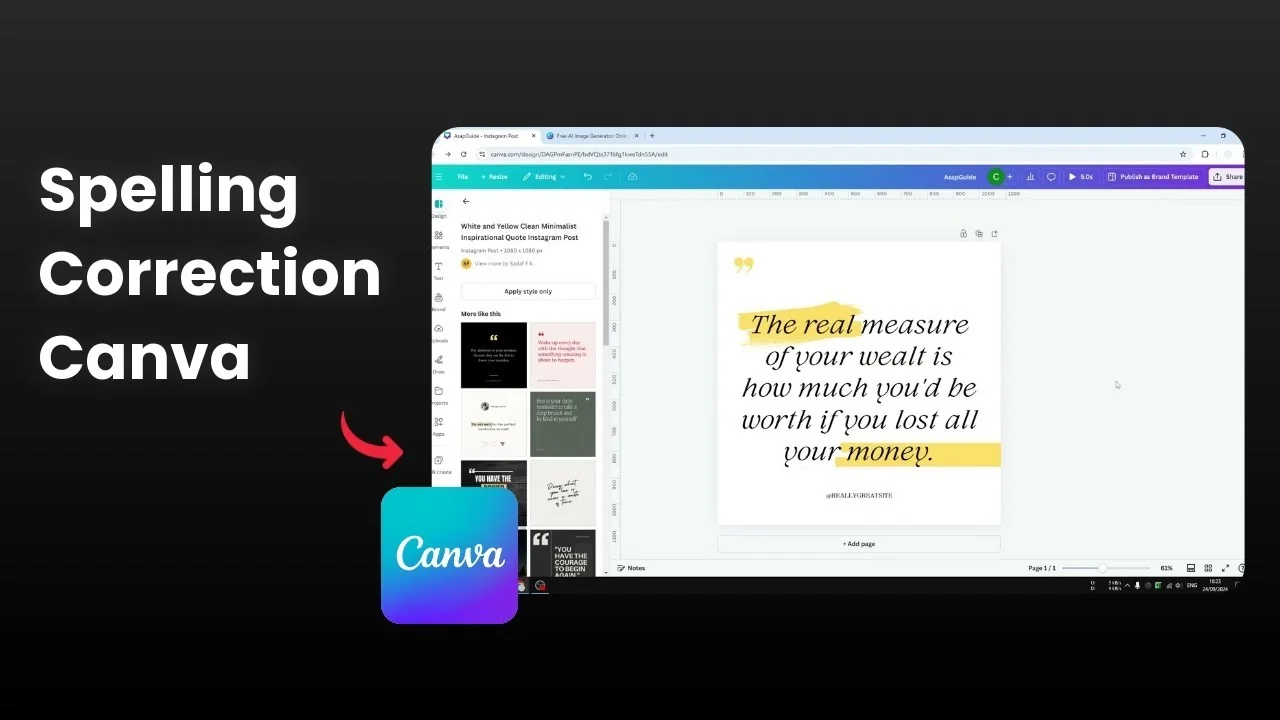 How to Fix Spelling in Canva Magic Write