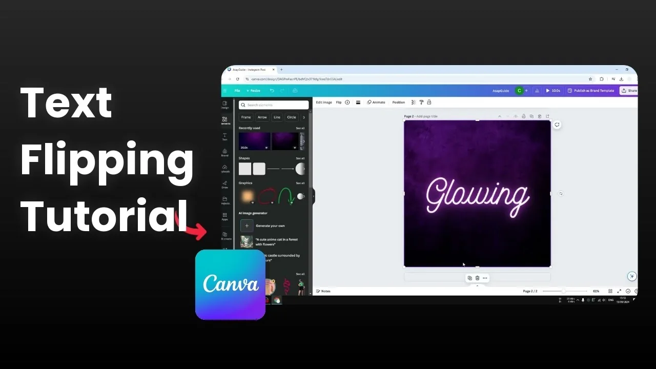 How to Flip Text In Canva