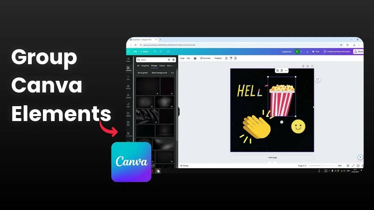 How to Group Elements in Canva